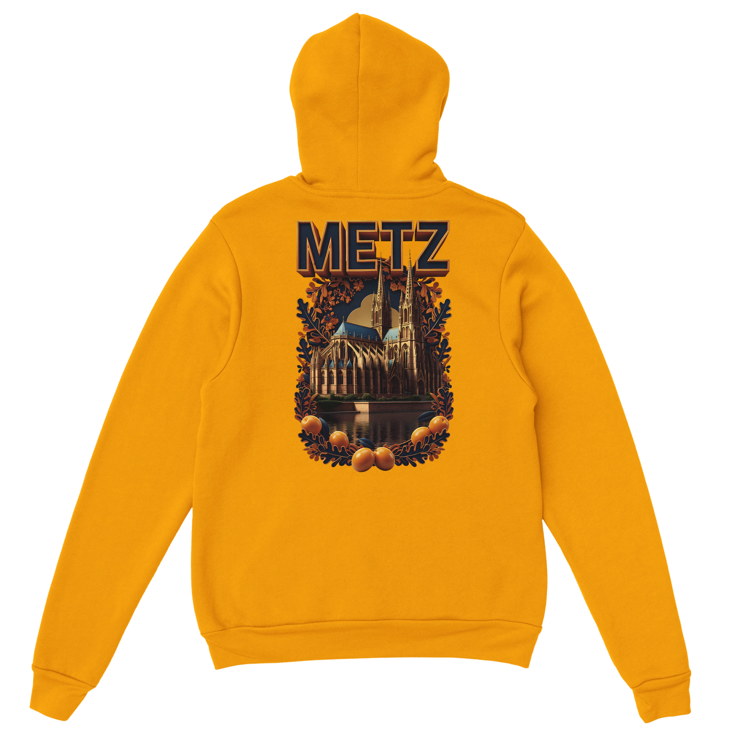 Sweat à capuche unisexe Metz - Ville de France - Design Premium