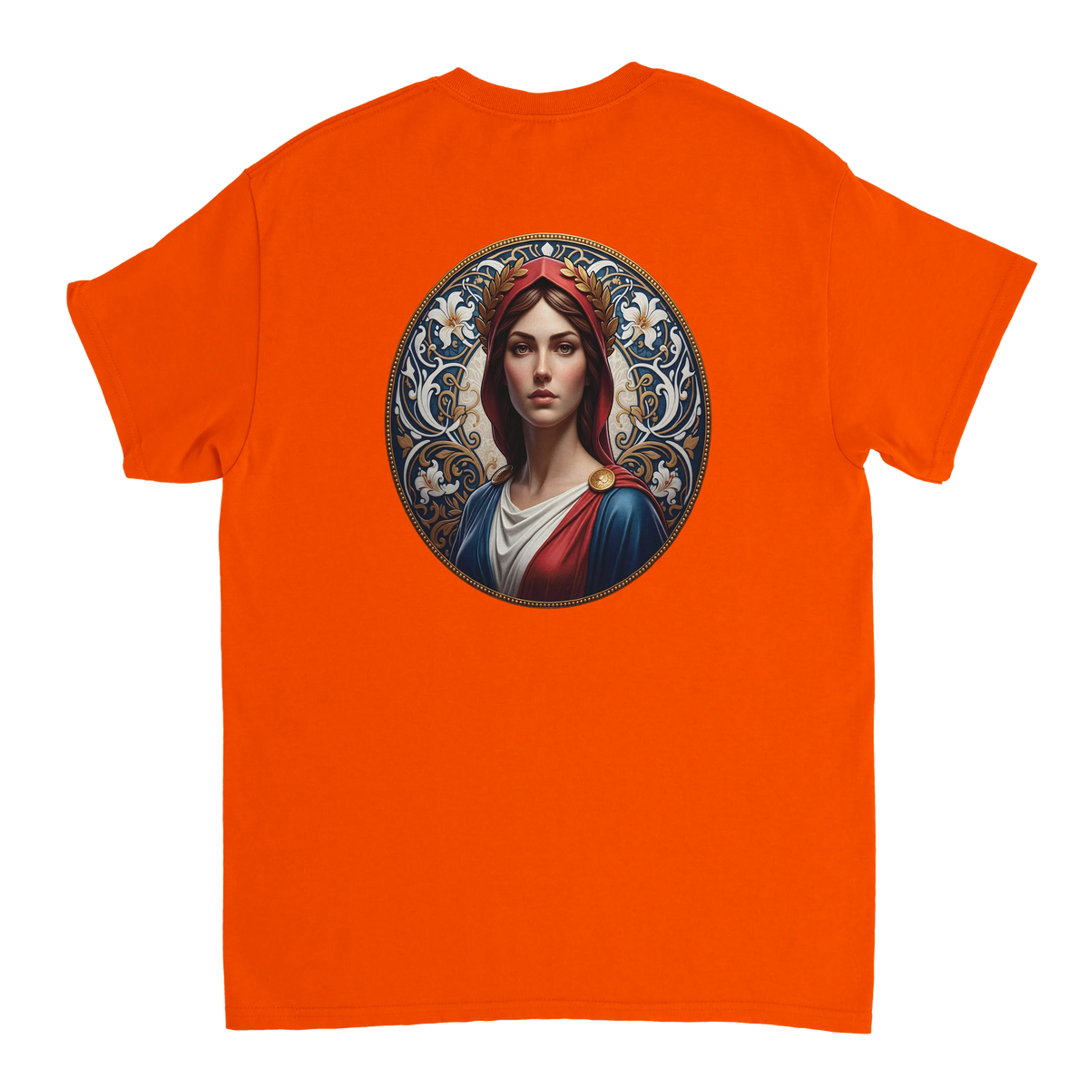 T-shirt Femme Marianne – Coton Épais Coupe Classique