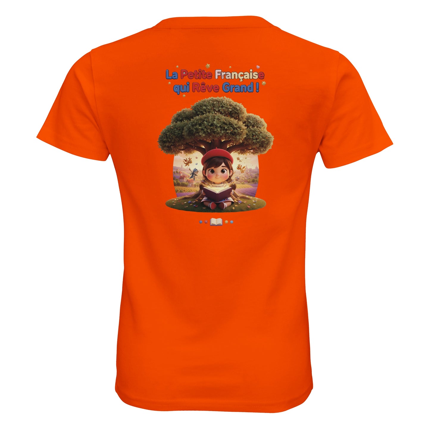 T-Shirt Fille - La Petite Française Qui Rêve Grand - 100% Coton Bio