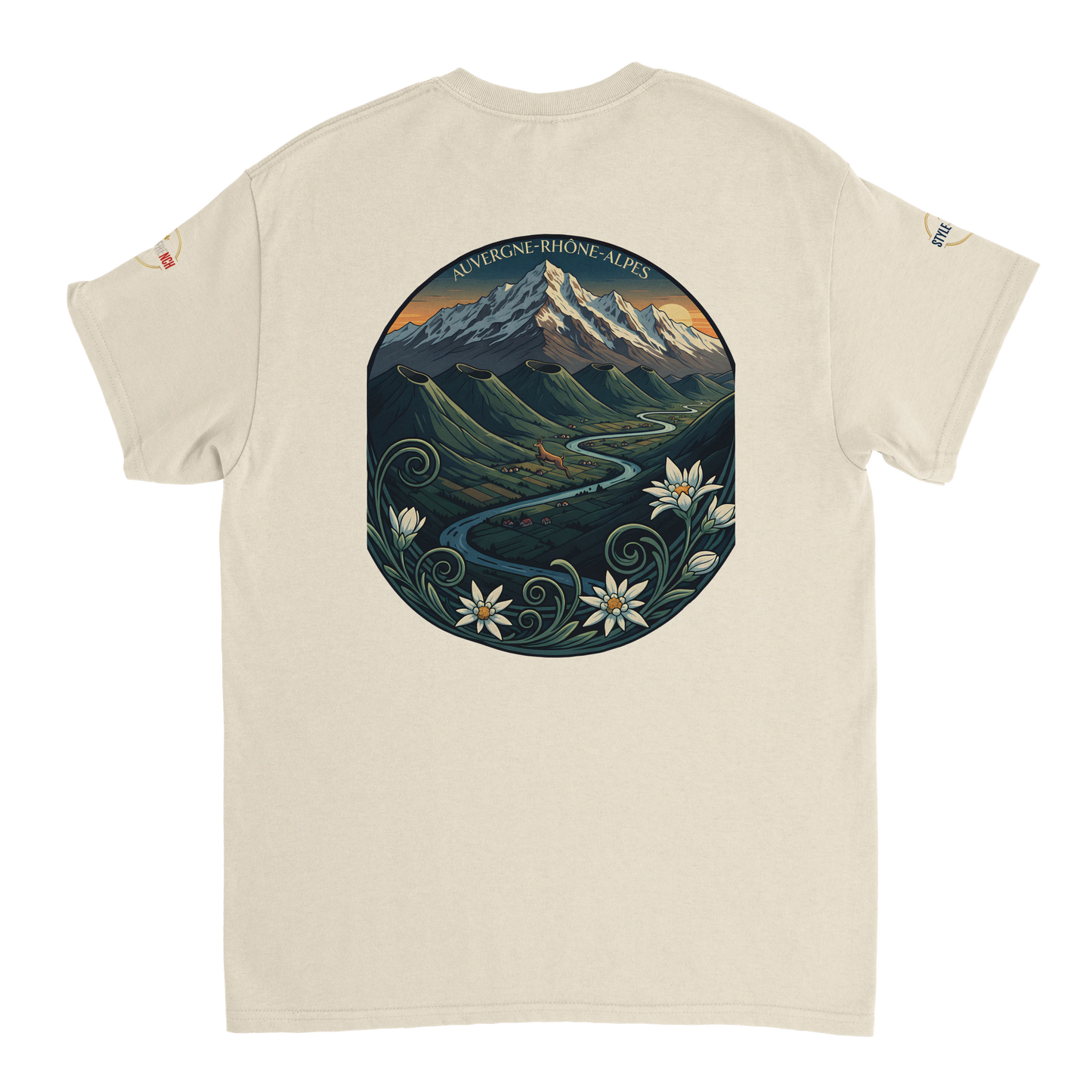 T-Shirt  Auvergne -Rhône -Alpes – Coupe Confortable et Durable