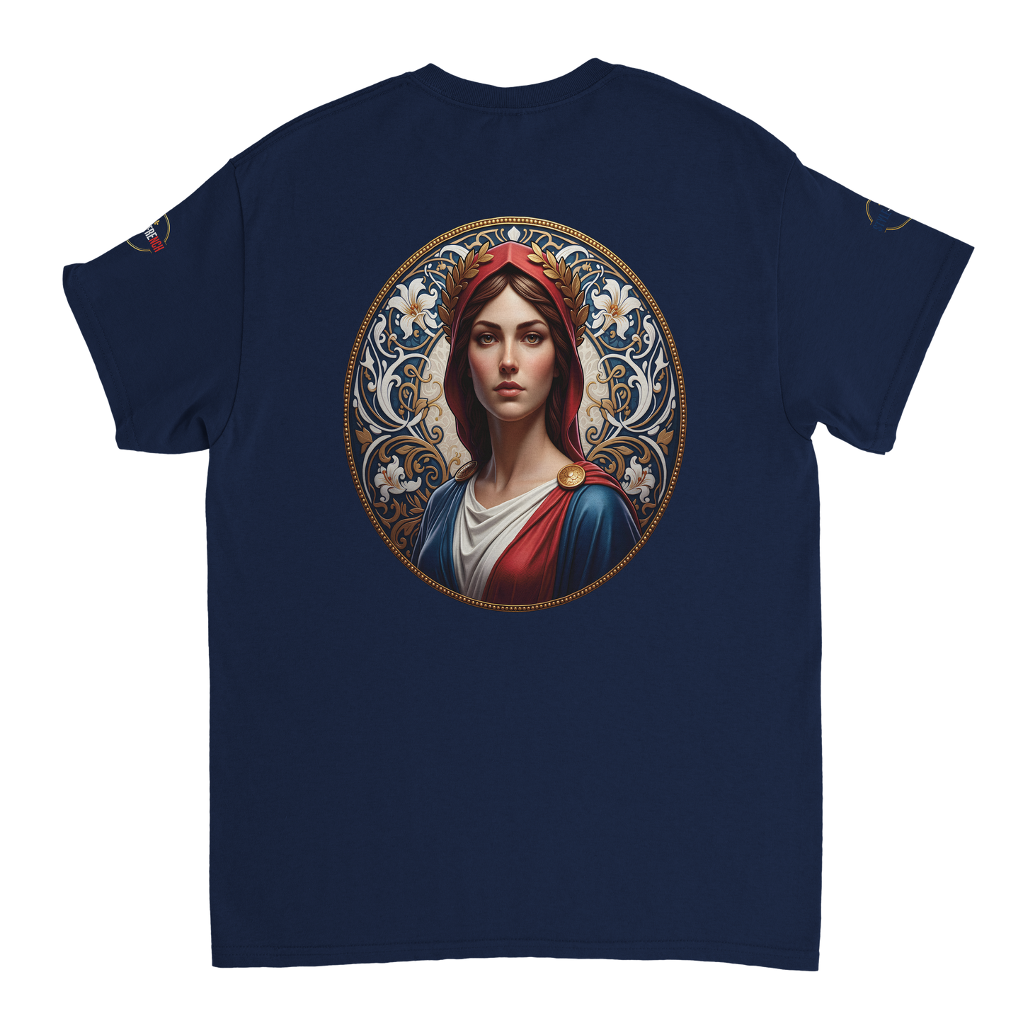 T-shirt Femme Marianne – Coton Épais Coupe Classique