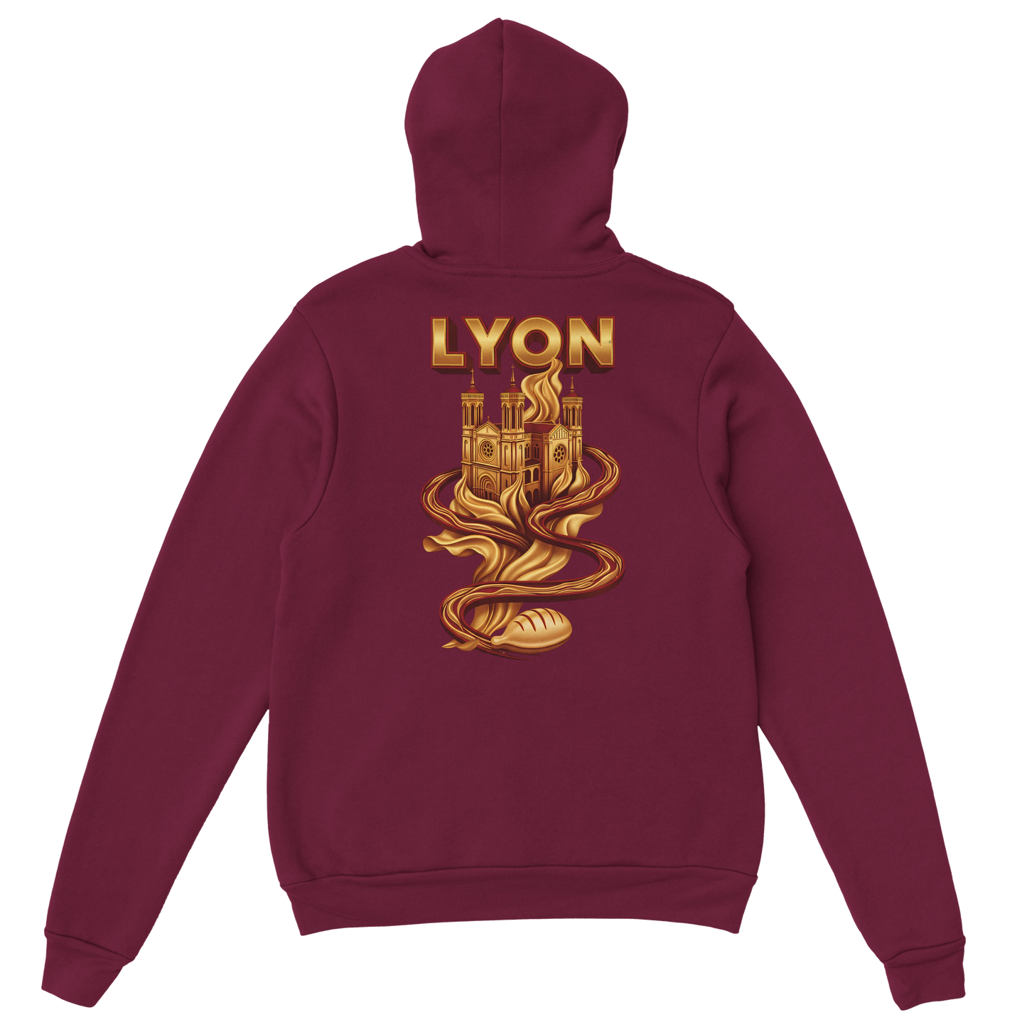 Sweat à Capuche Unisexe Lyon – Design Ville de France