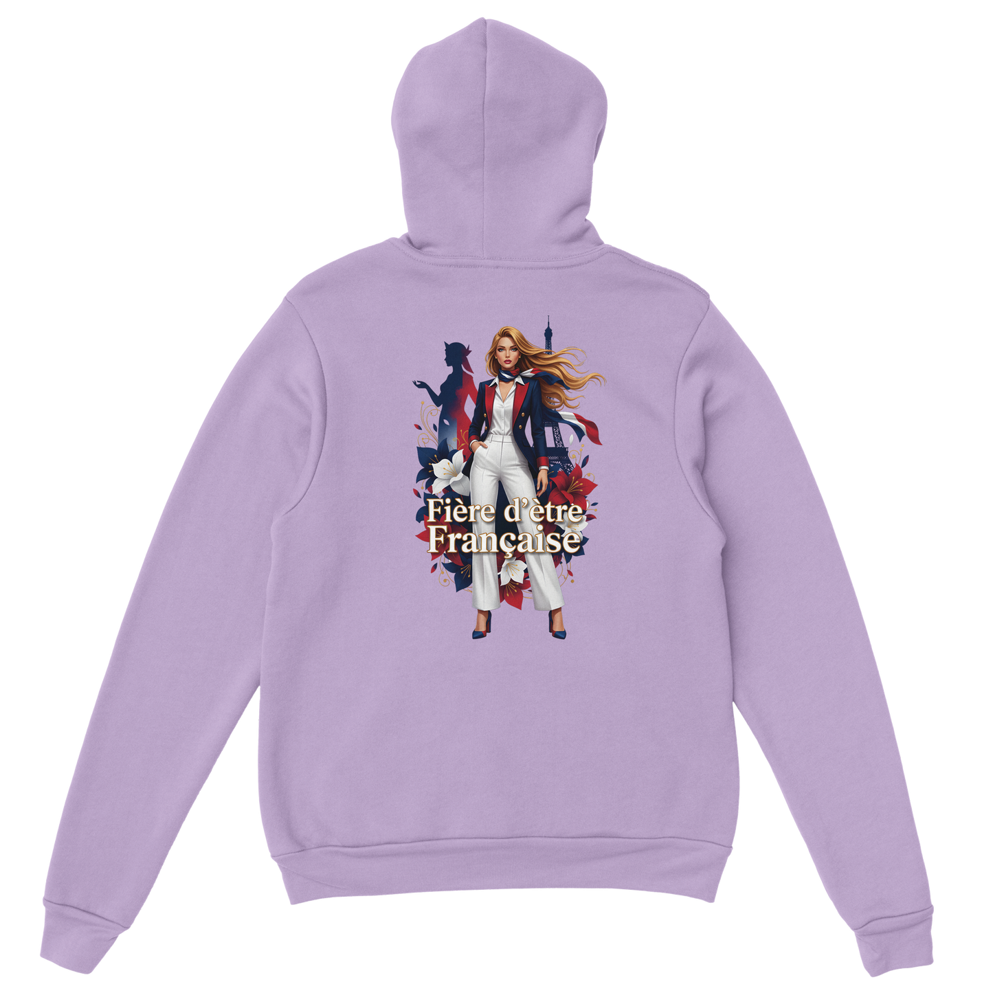 Sweat à Capuche Femme Fière d'être Française - Confort Premium