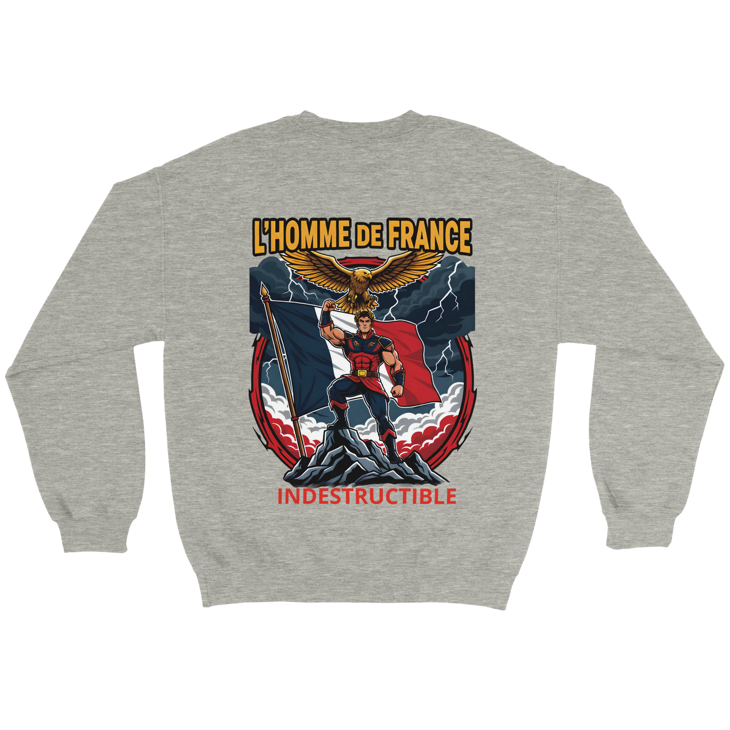 Sweat-shirt Homme France - Premium Cotton Blend Crewneck