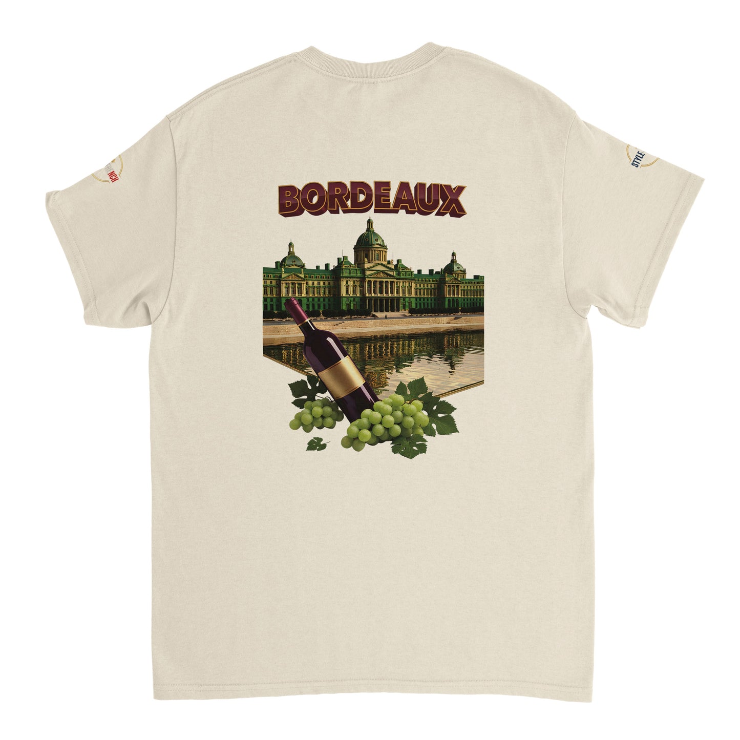 T-shirt Unisexe Bordeaux Ville de France – Coton Épais Premium