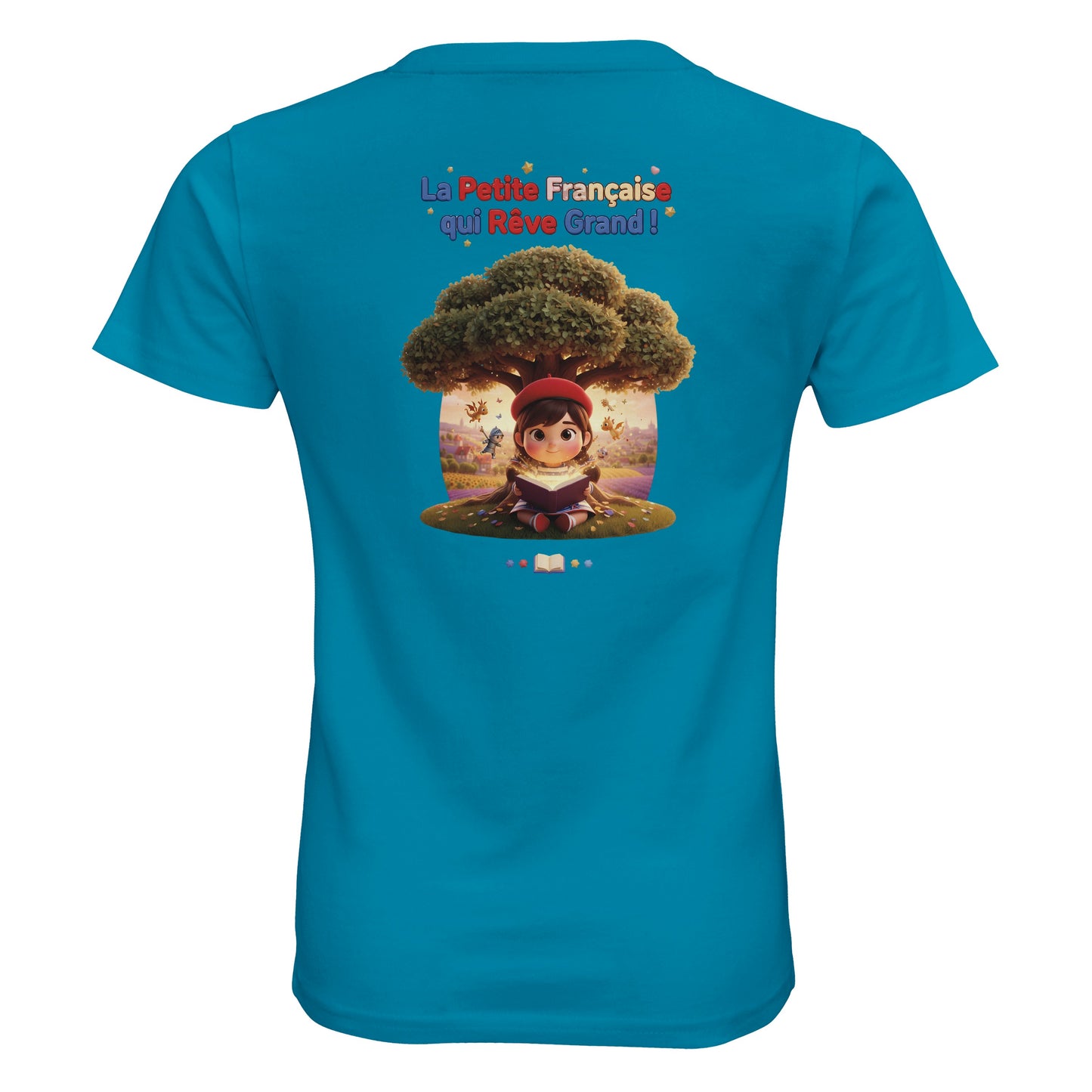 T-Shirt Fille - La Petite Française Qui Rêve Grand - 100% Coton Bio