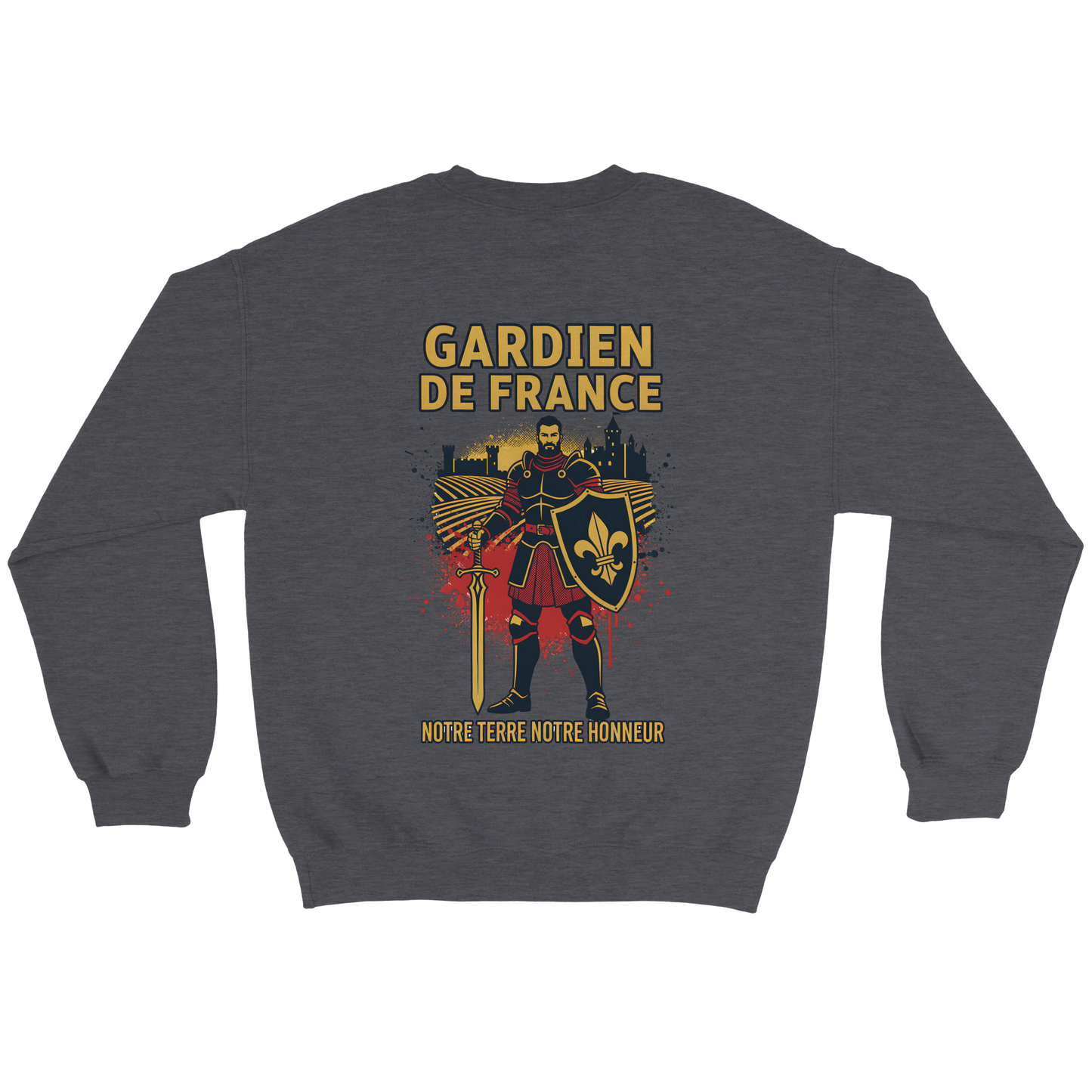 Sweat-shirt Homme Gardien de France - Premium French Heritage Apparel