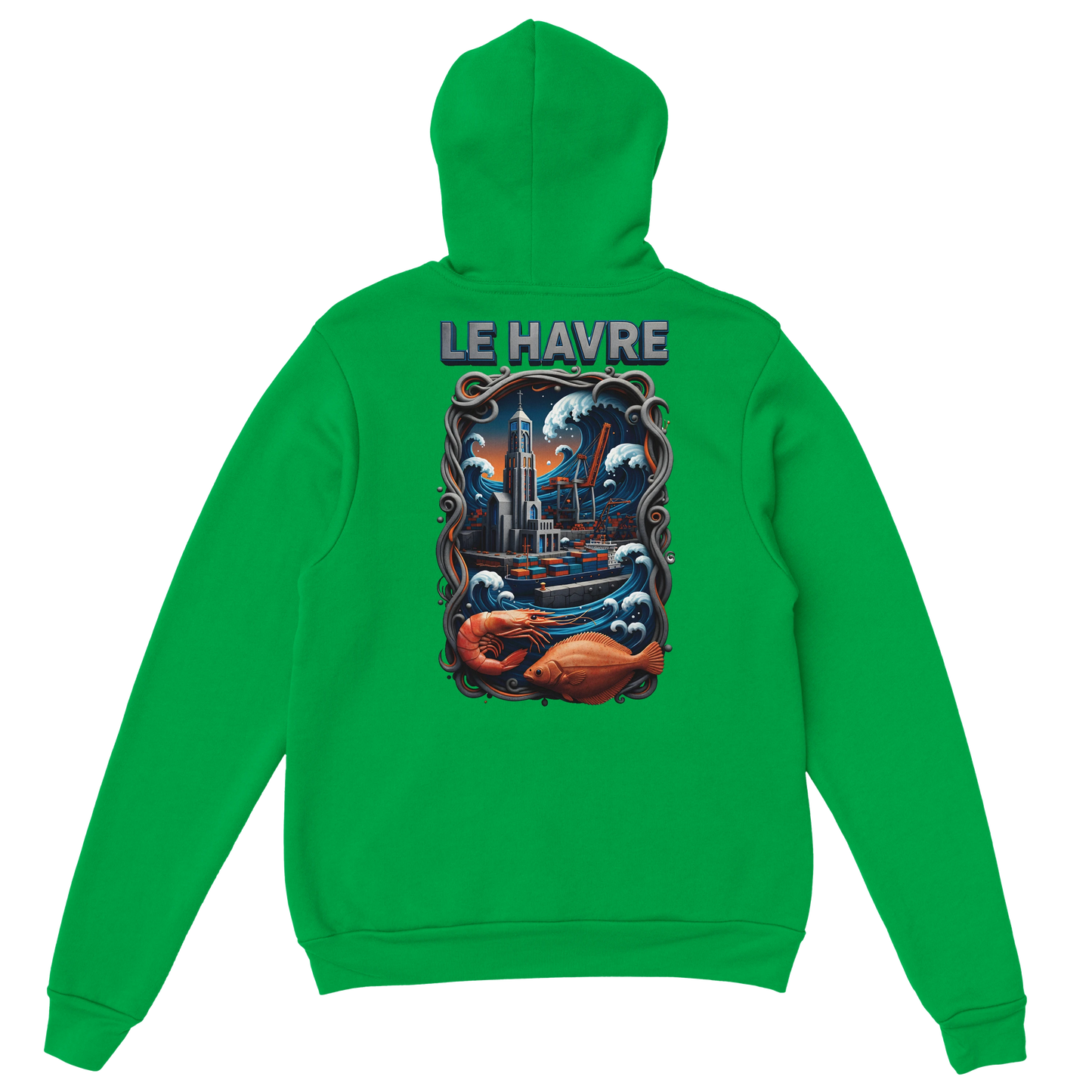 Sweat à Capuche Unisexe Le Havre – Hoodie Confortable et Résistant