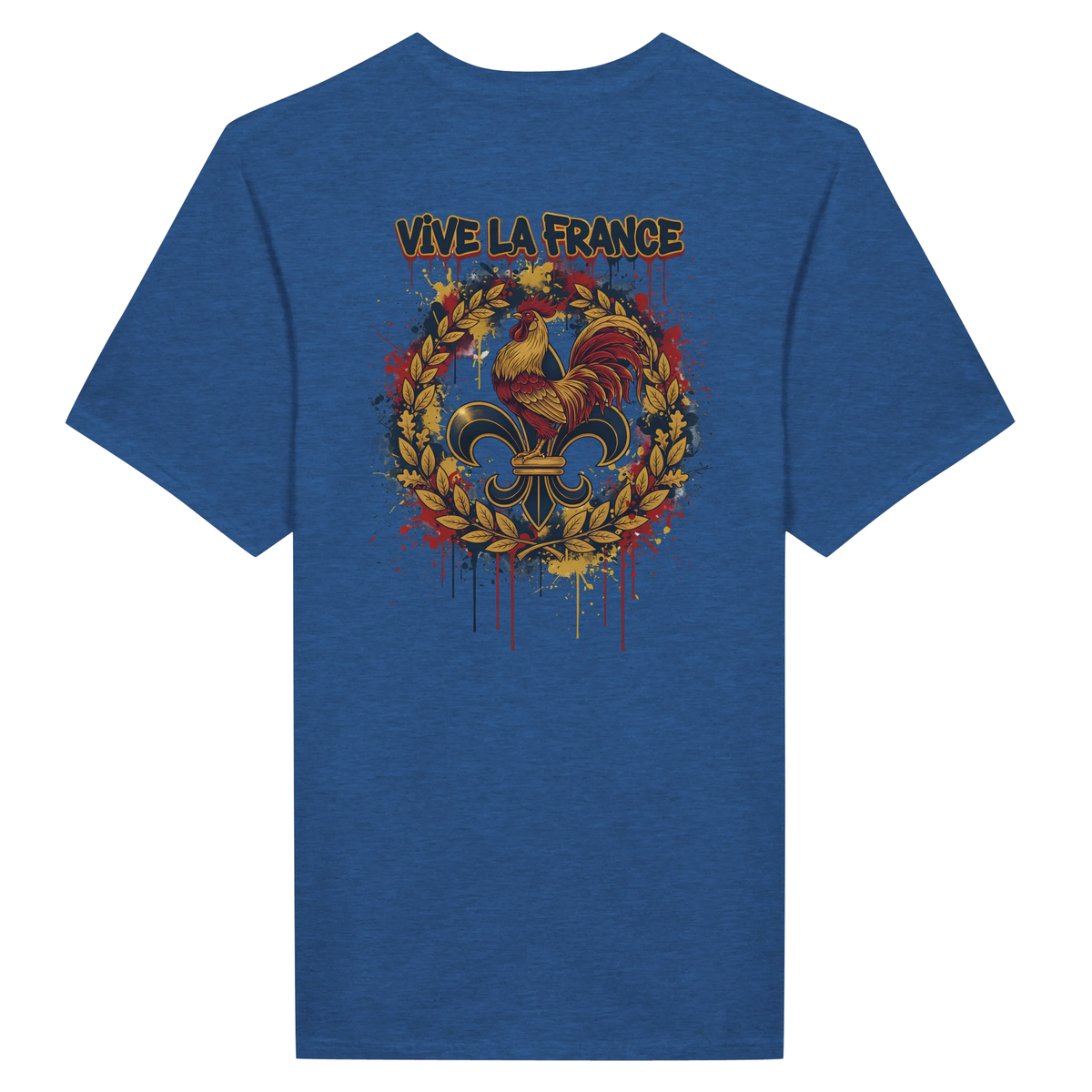 T-shirt Homme 'Vive la France' – Coton Premium, Coupe Classique