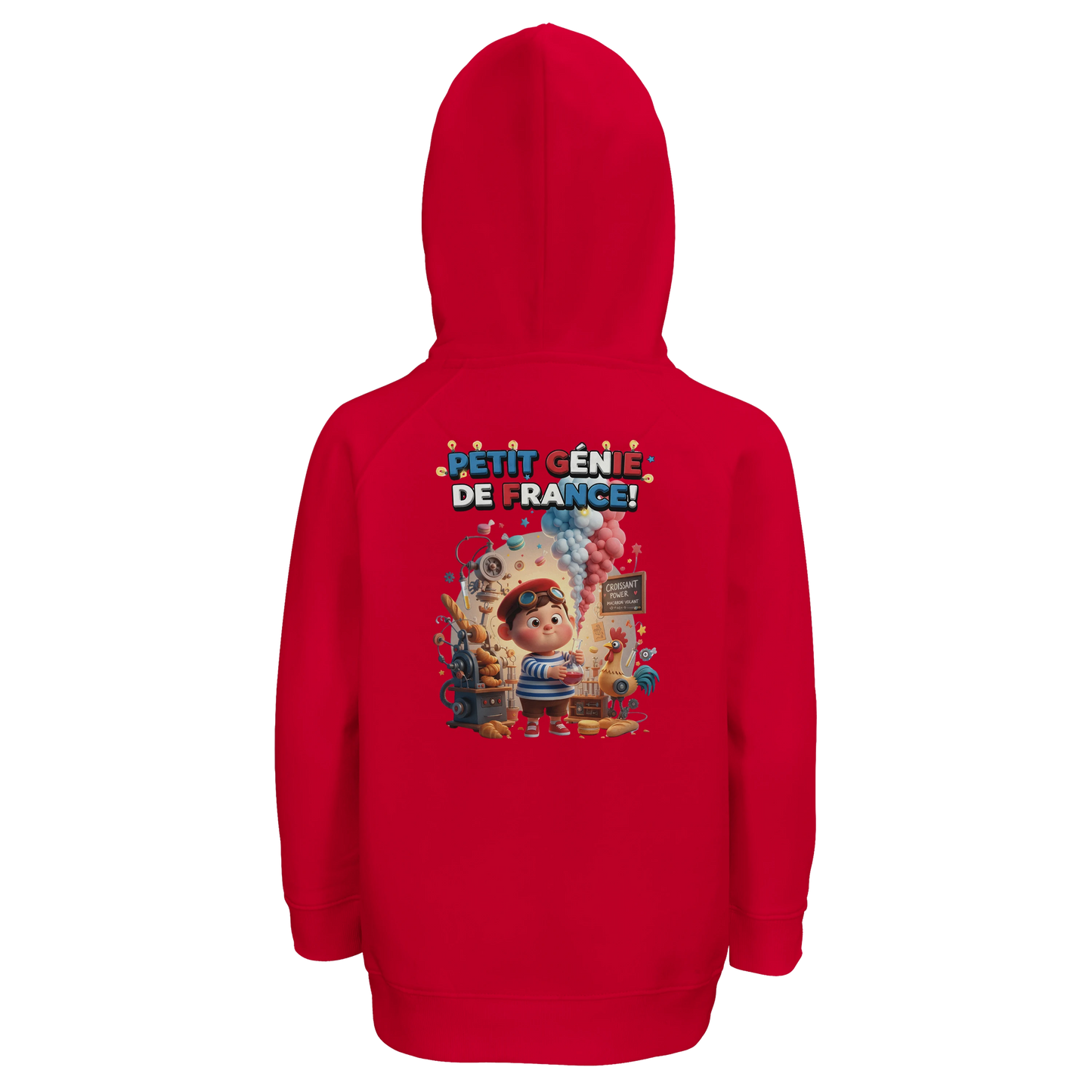 Sweat à capuche enfant - Petit Génie Français - Coton Bio