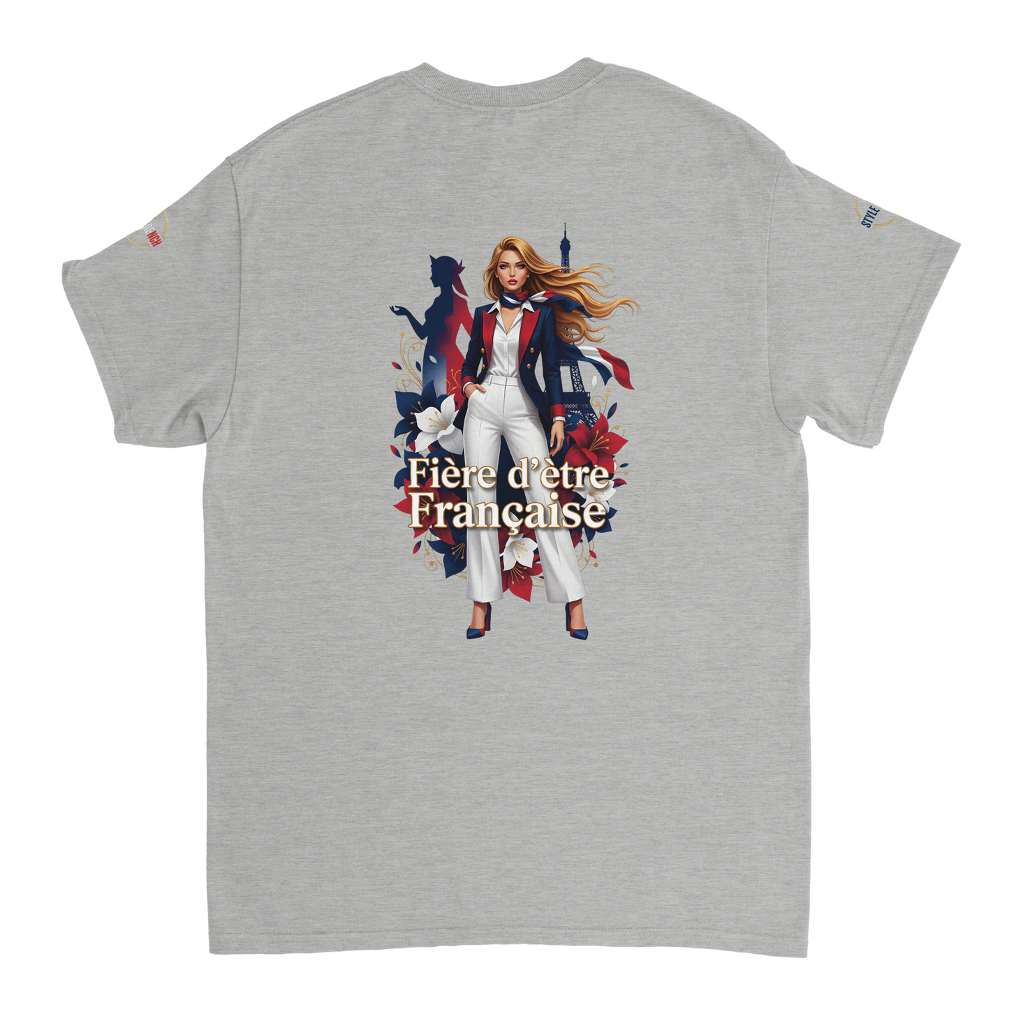 T-Shirt Femme Fière d'Être Française – Coton Premium