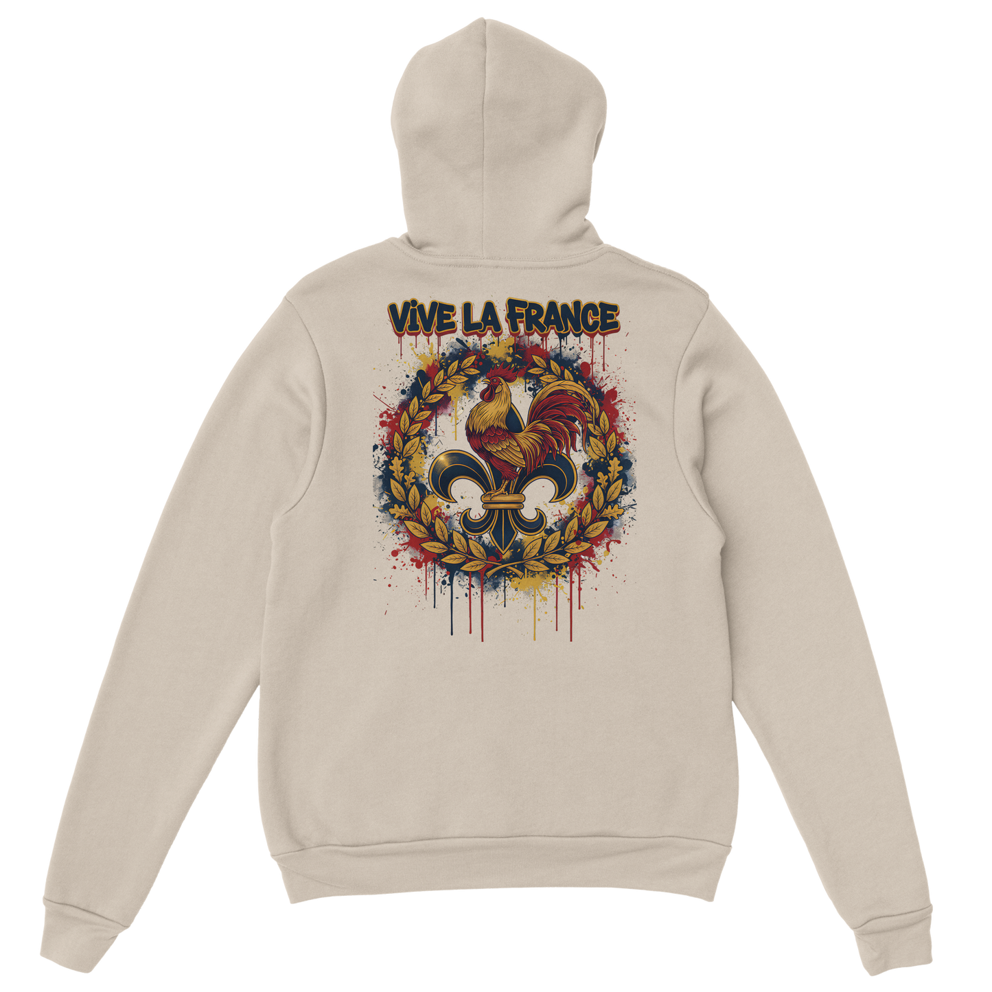 Sweat à Capuche Homme Vive la France – Confort et Style Tricolore