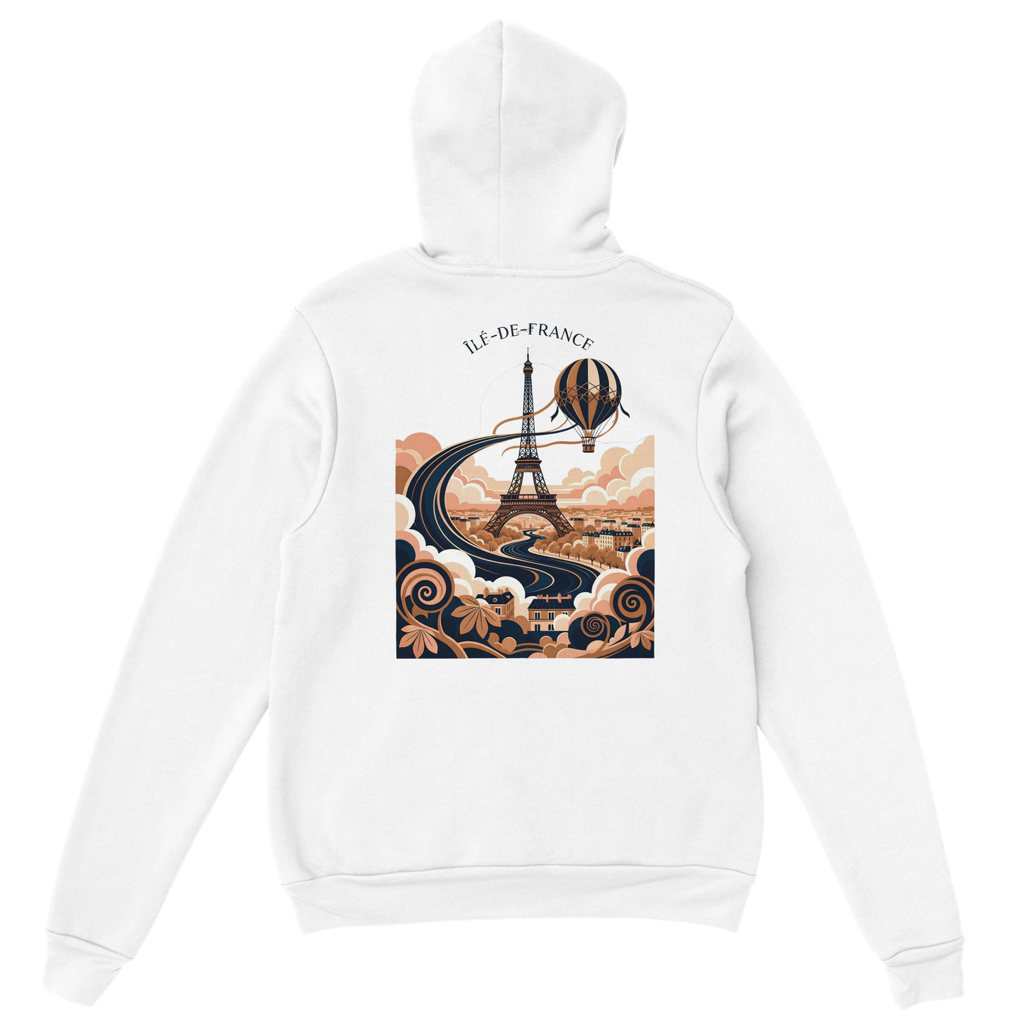 Sweat à Capuche Unisexe Île-de-France – Confort et Style Premium