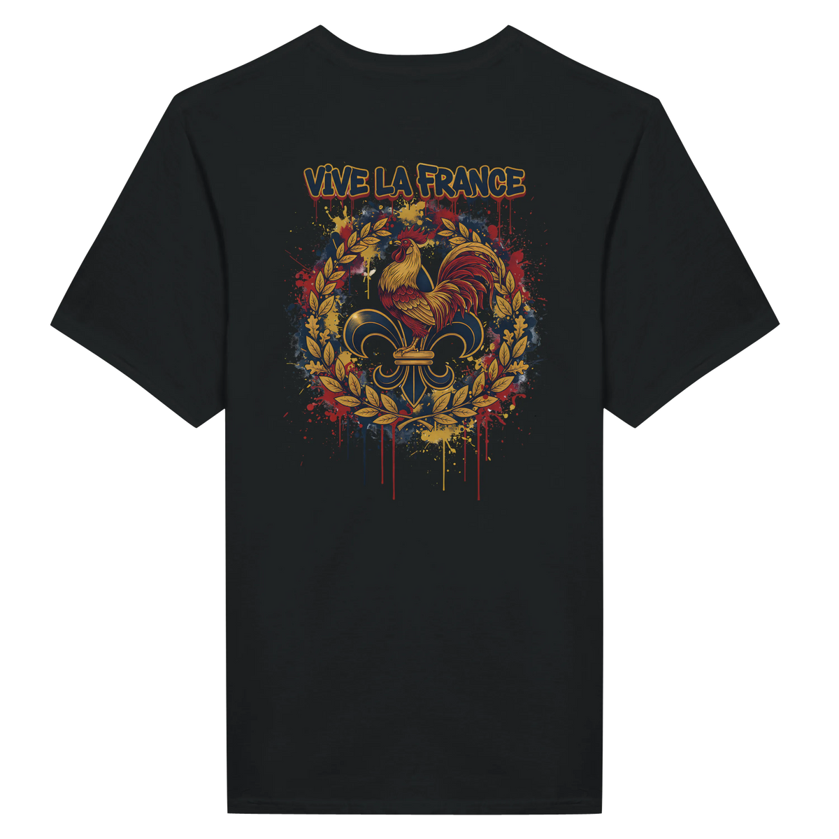 T-shirt Homme 'Vive la France' – Coton Premium, Coupe Classique