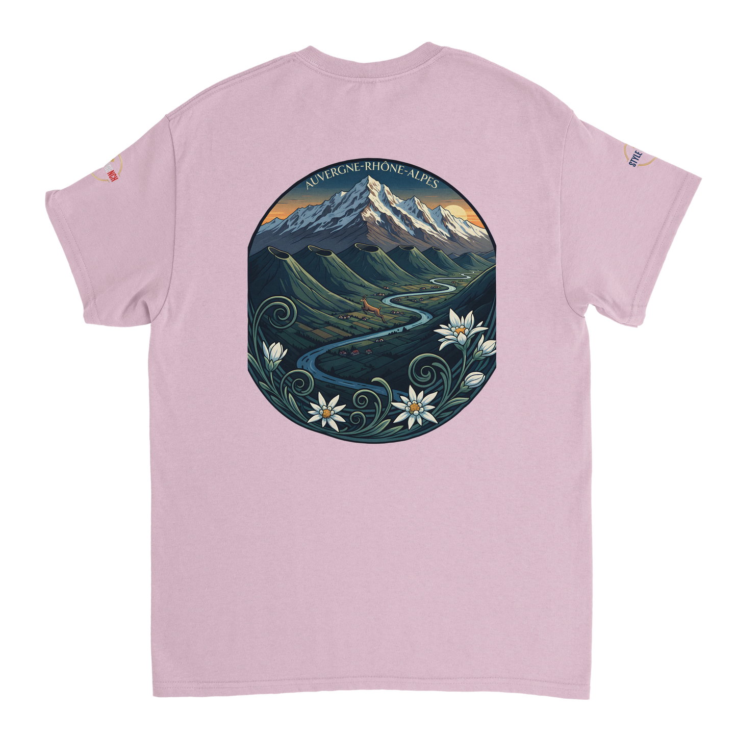 T-Shirt  Auvergne -Rhône -Alpes – Coupe Confortable et Durable