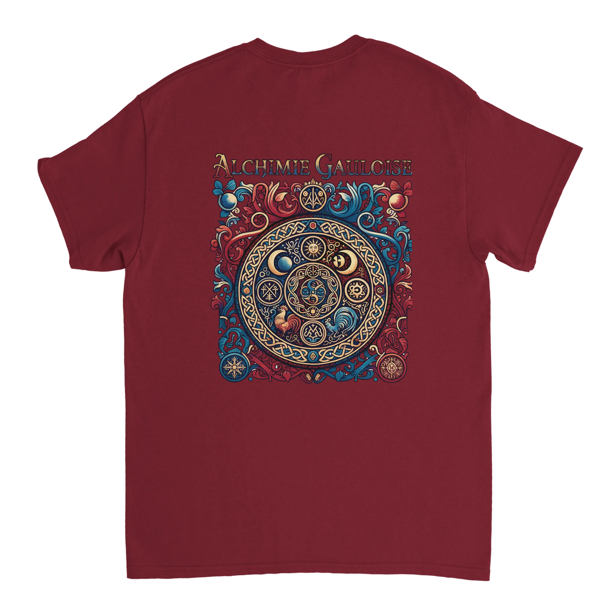 T-Shirt Homme Alchimie Gauloise – Coton Épais à Coupe Classique