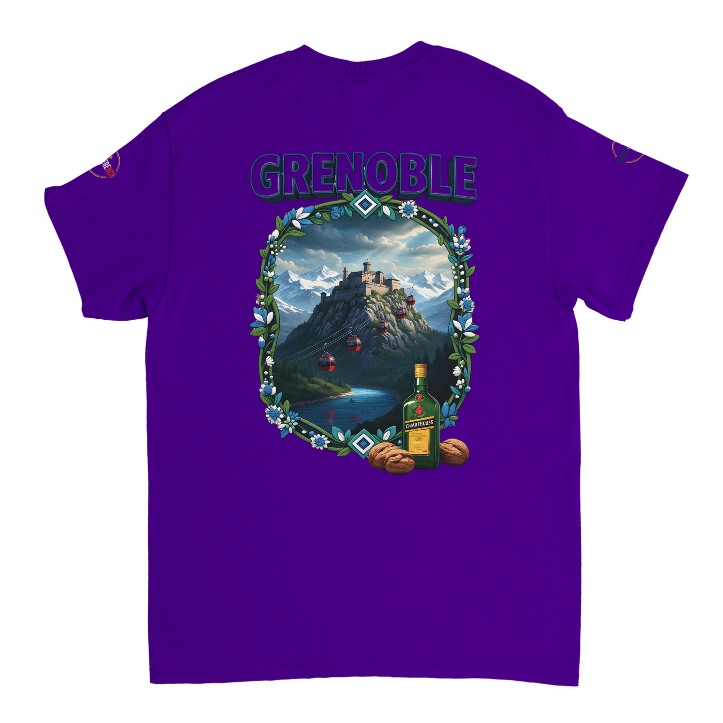 T-shirt Unisexe Grenoble - Ville de France - Coton Premium