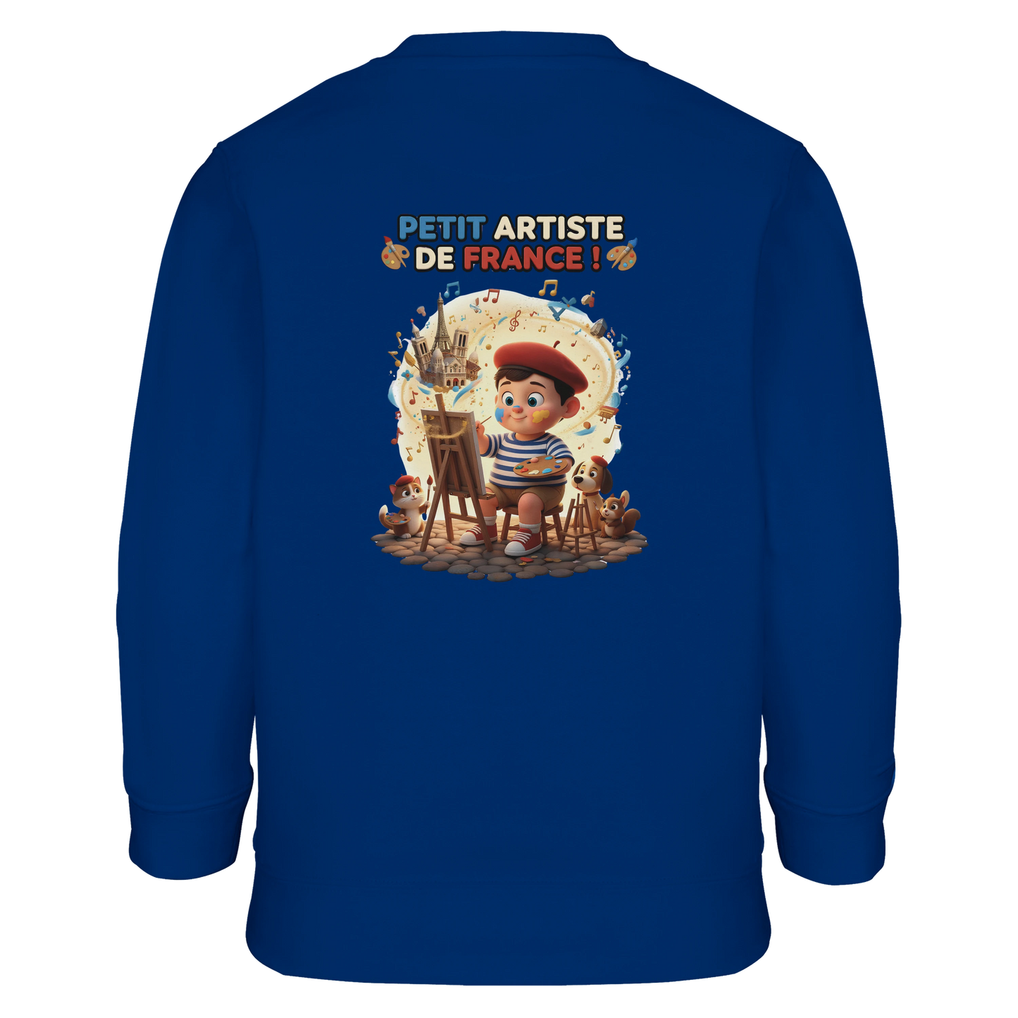 Sweat-shirt Garçon Petit Artiste de France – Coton Bio Confortable