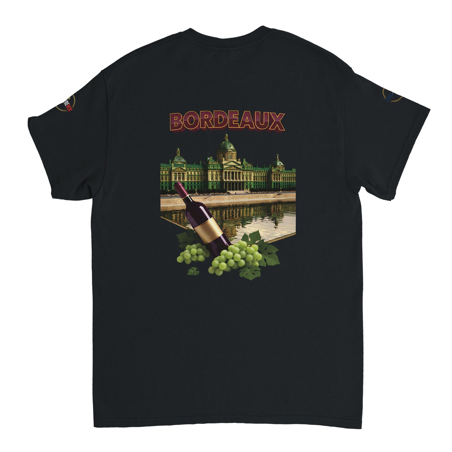 T-shirt Unisexe Bordeaux Ville de France – Coton Épais Premium