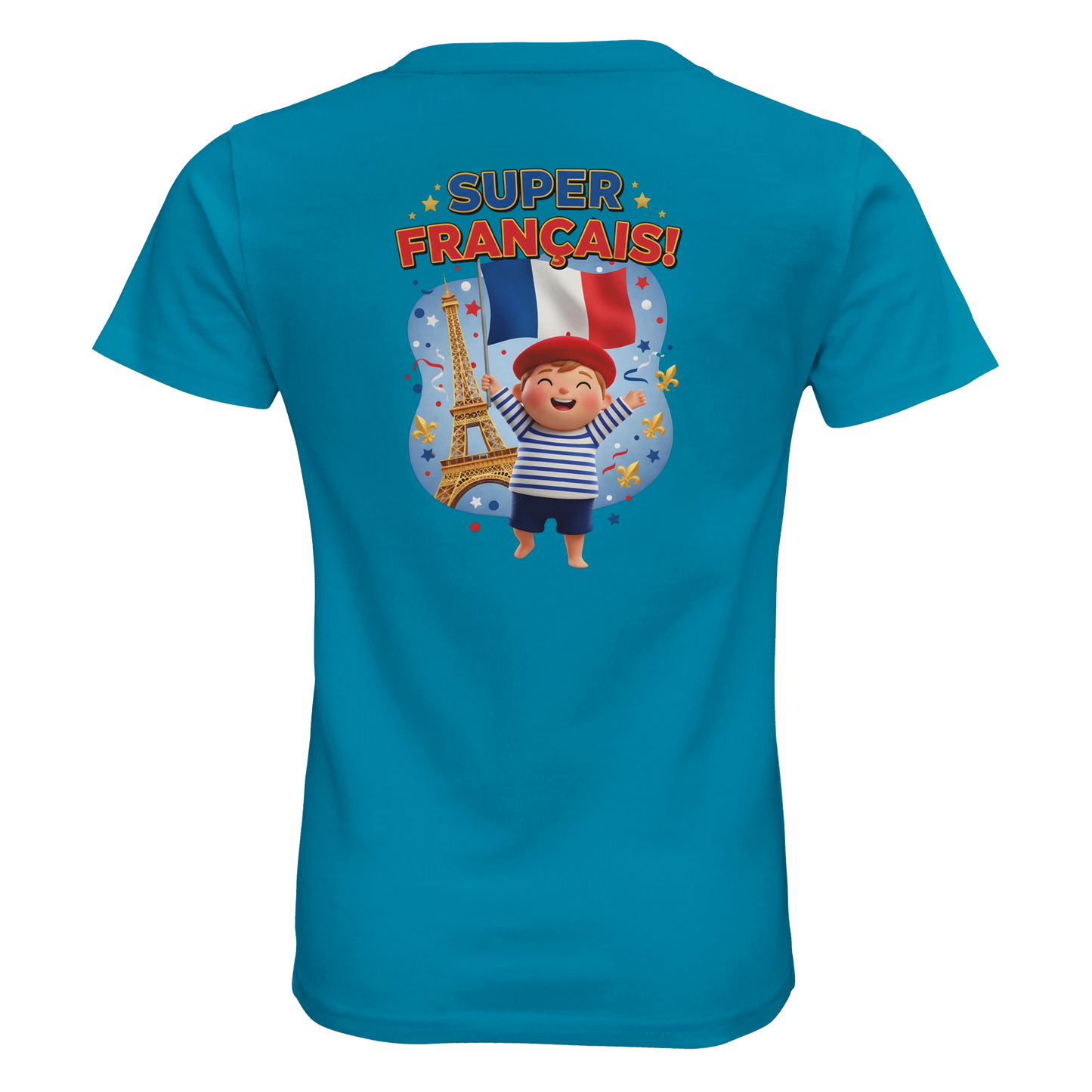 T-shirt Garçon Super Français - 100% Coton Bio