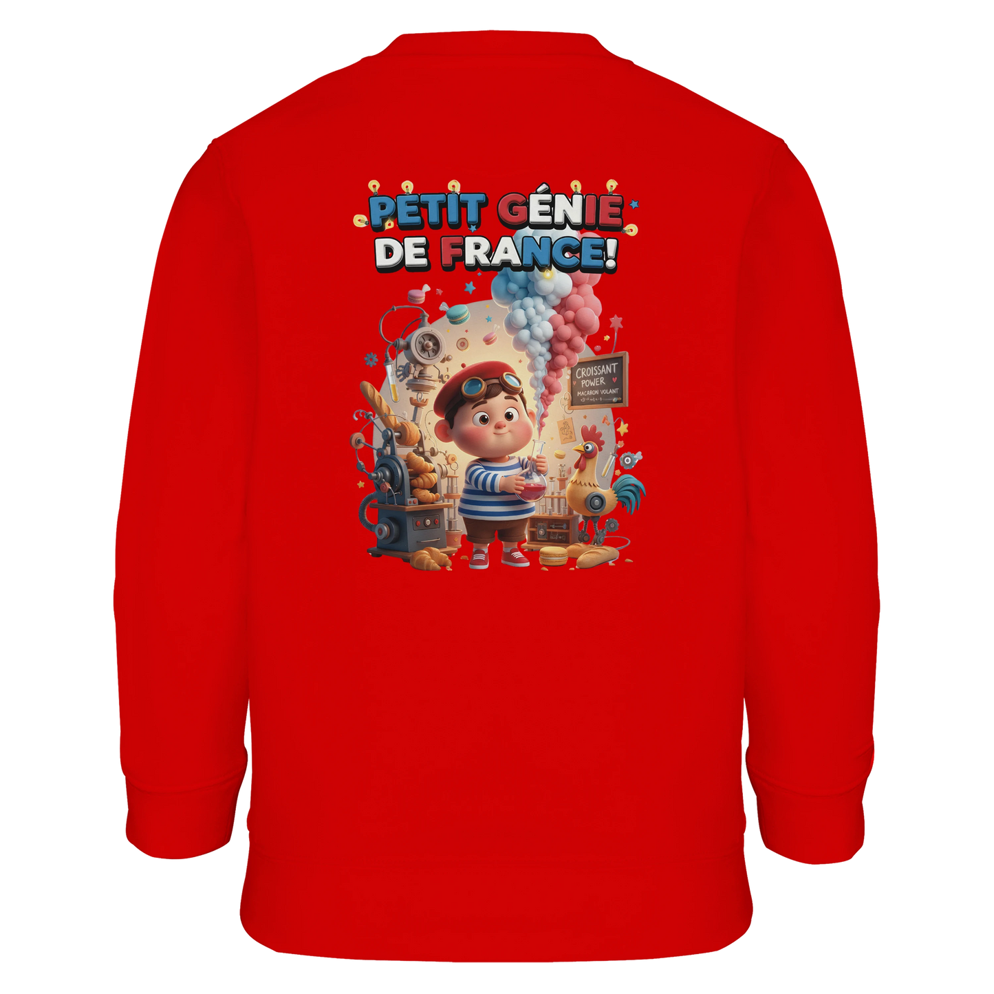 Sweat-shirt Garçon Petit Génie Français - Sweat Doux et Écoresponsable