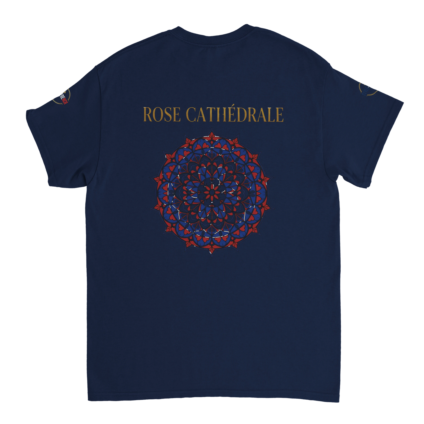 T-shirt Femme Rose Cathédrale – Coton Épais à Coupe Classique