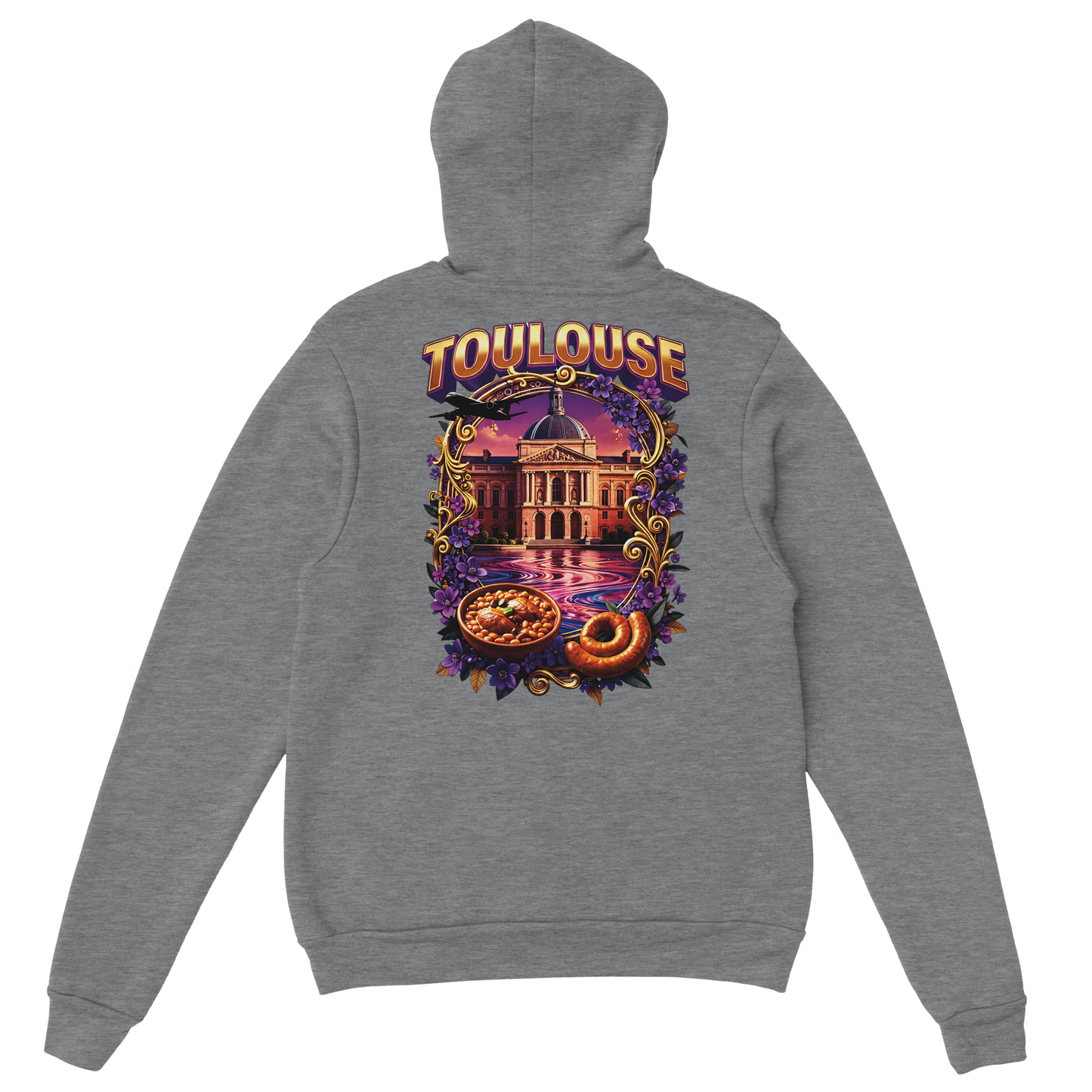 Sweat à Capuche Unisexe Toulouse – Ville de France – Confort Premium