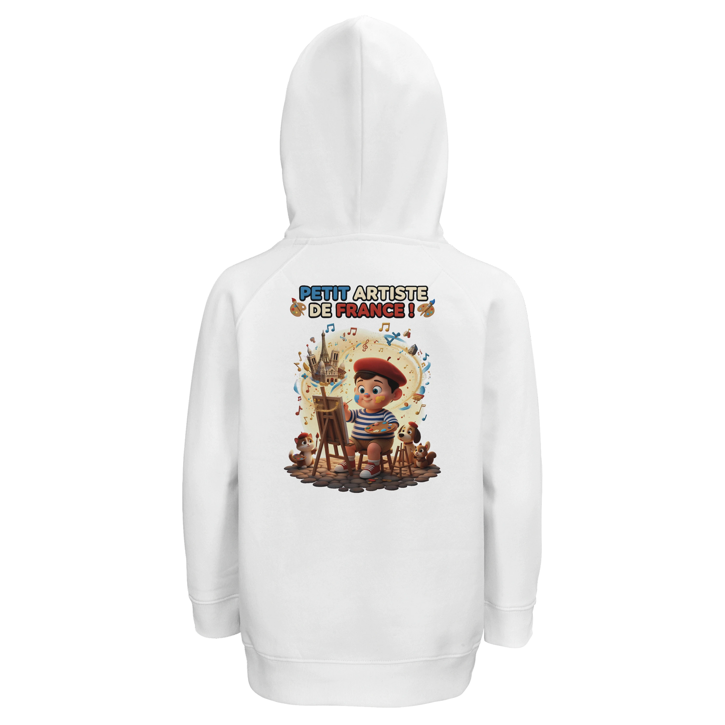 Sweat à Capuche garçon Petit Artiste de France – Coton Bio Durable