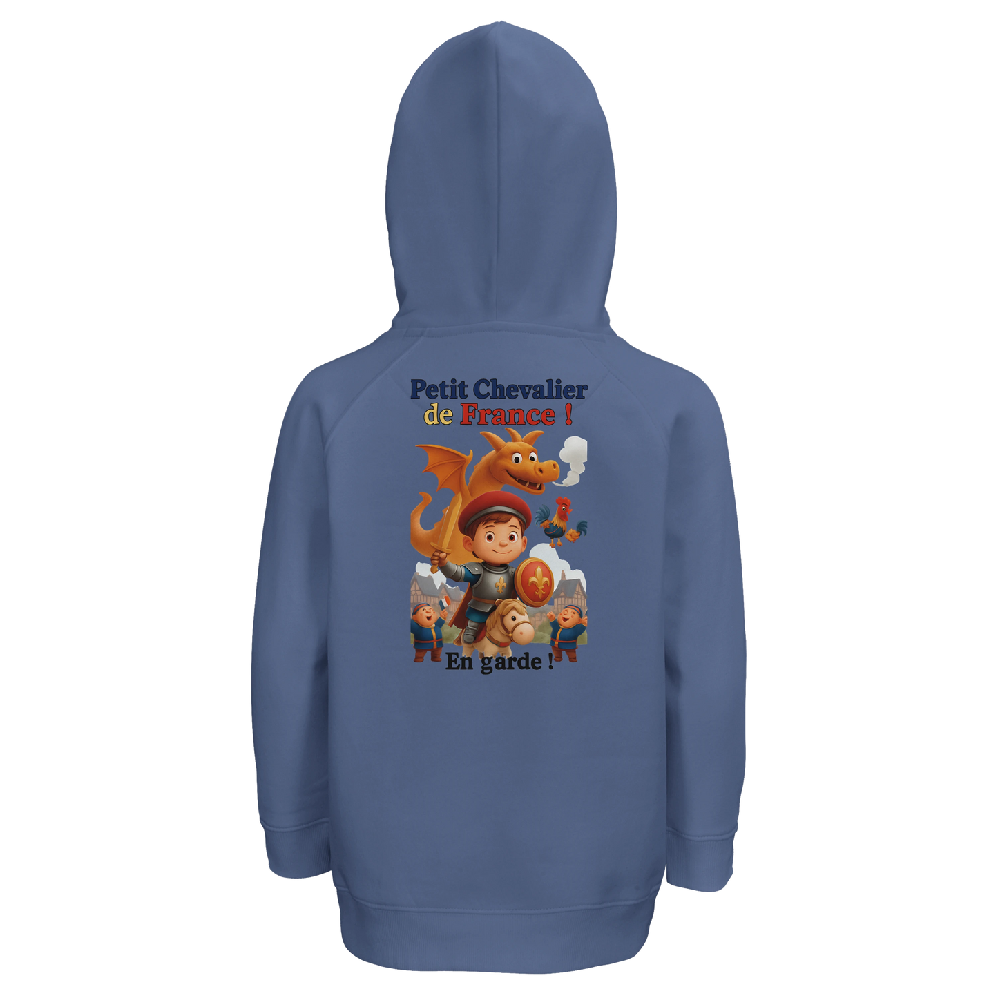 Sweat à capuche garçon Petit Chevalier de France - Coton Bio