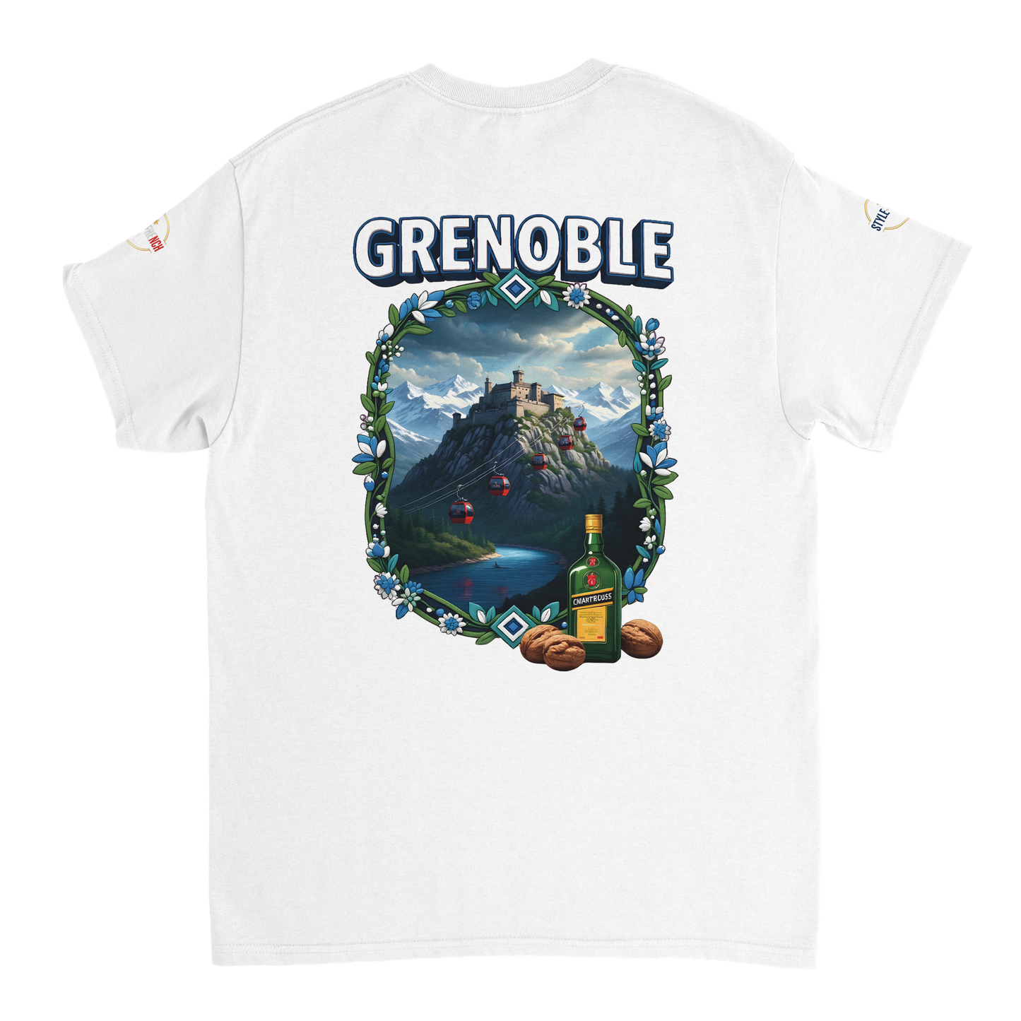 T-shirt Unisexe Grenoble - Ville de France - Coton Premium