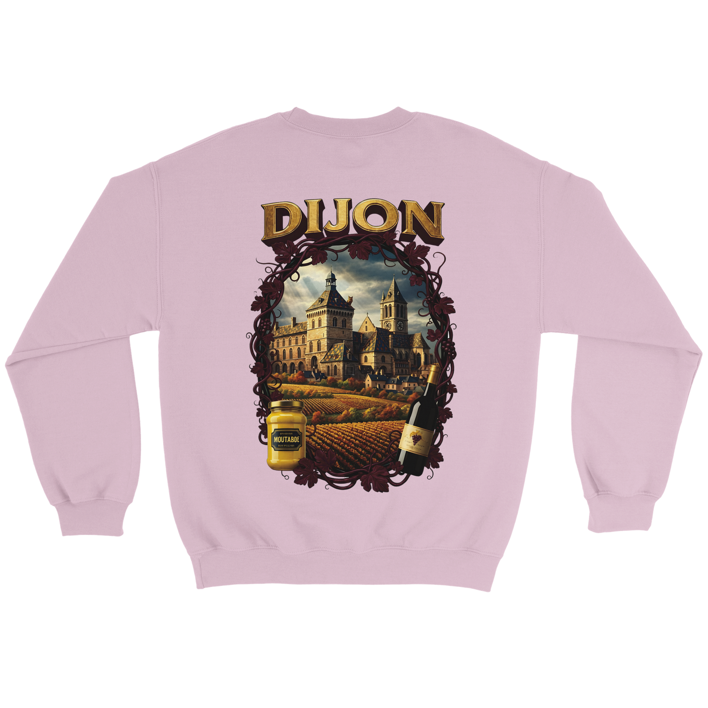 Sweat-shirt Unisexe Dijon – Ville de France – Coupe Classique Confortable