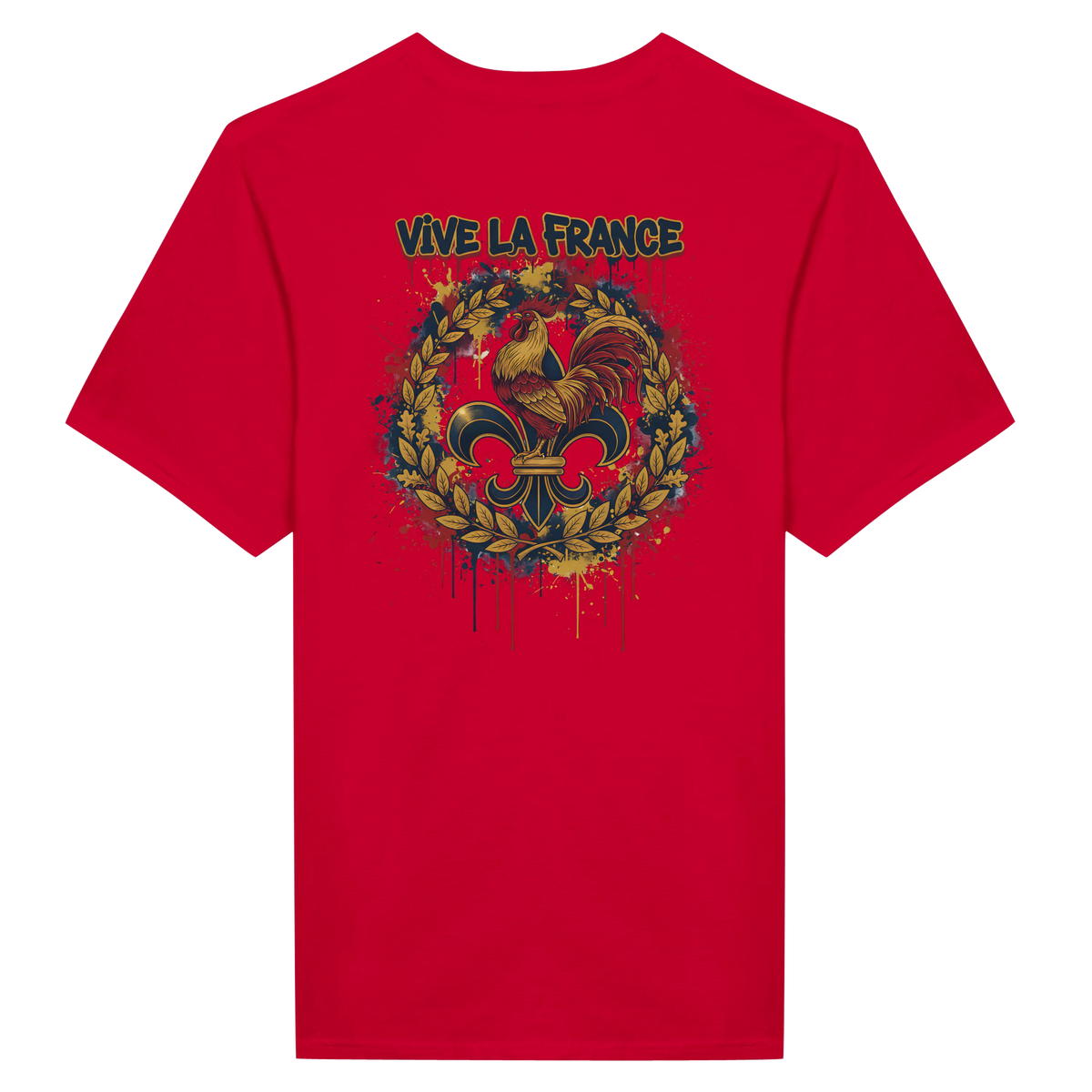 T-shirt Homme 'Vive la France' – Coton Premium, Coupe Classique