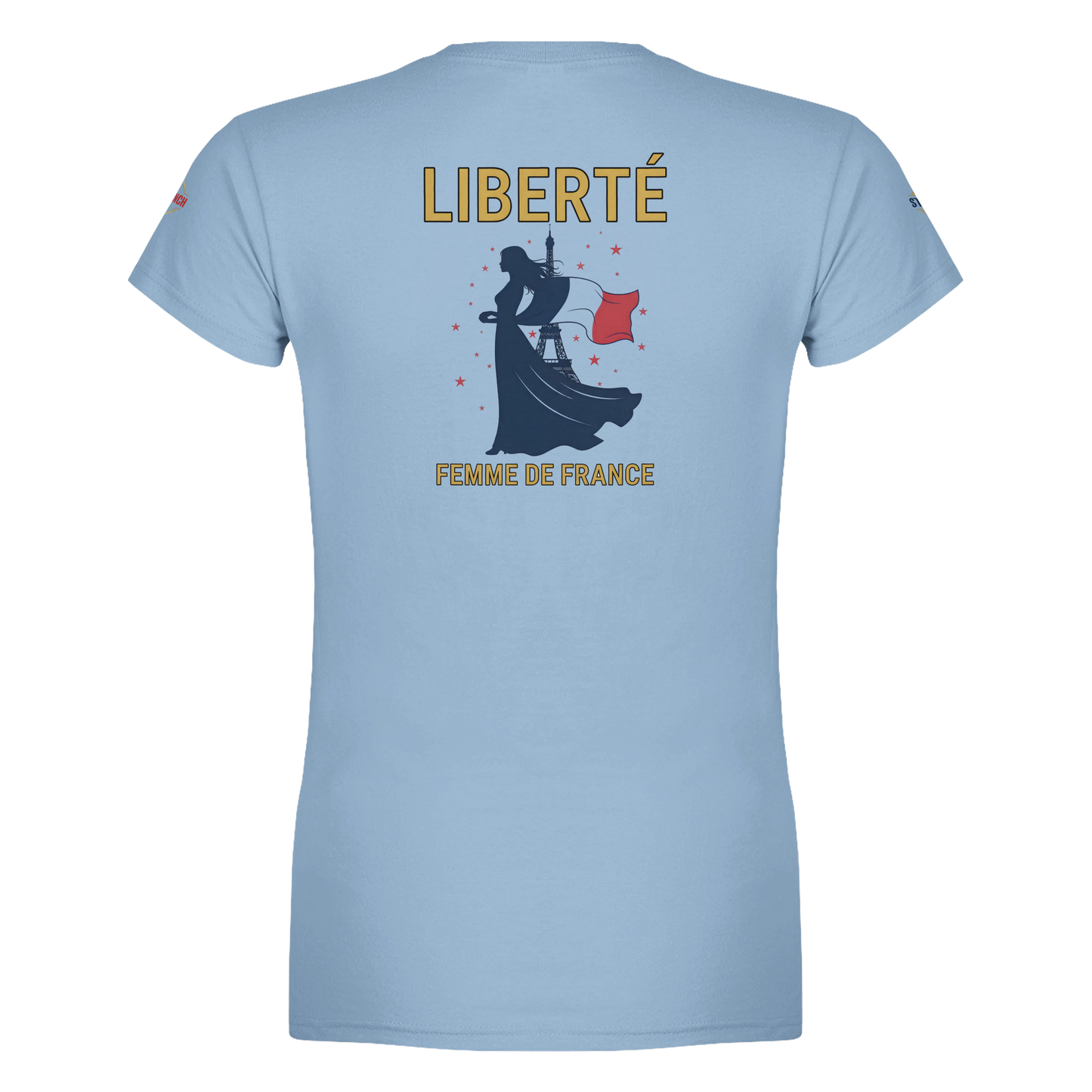 T-shirt Femme Liberté - Coton Premium Semi-Ajusté