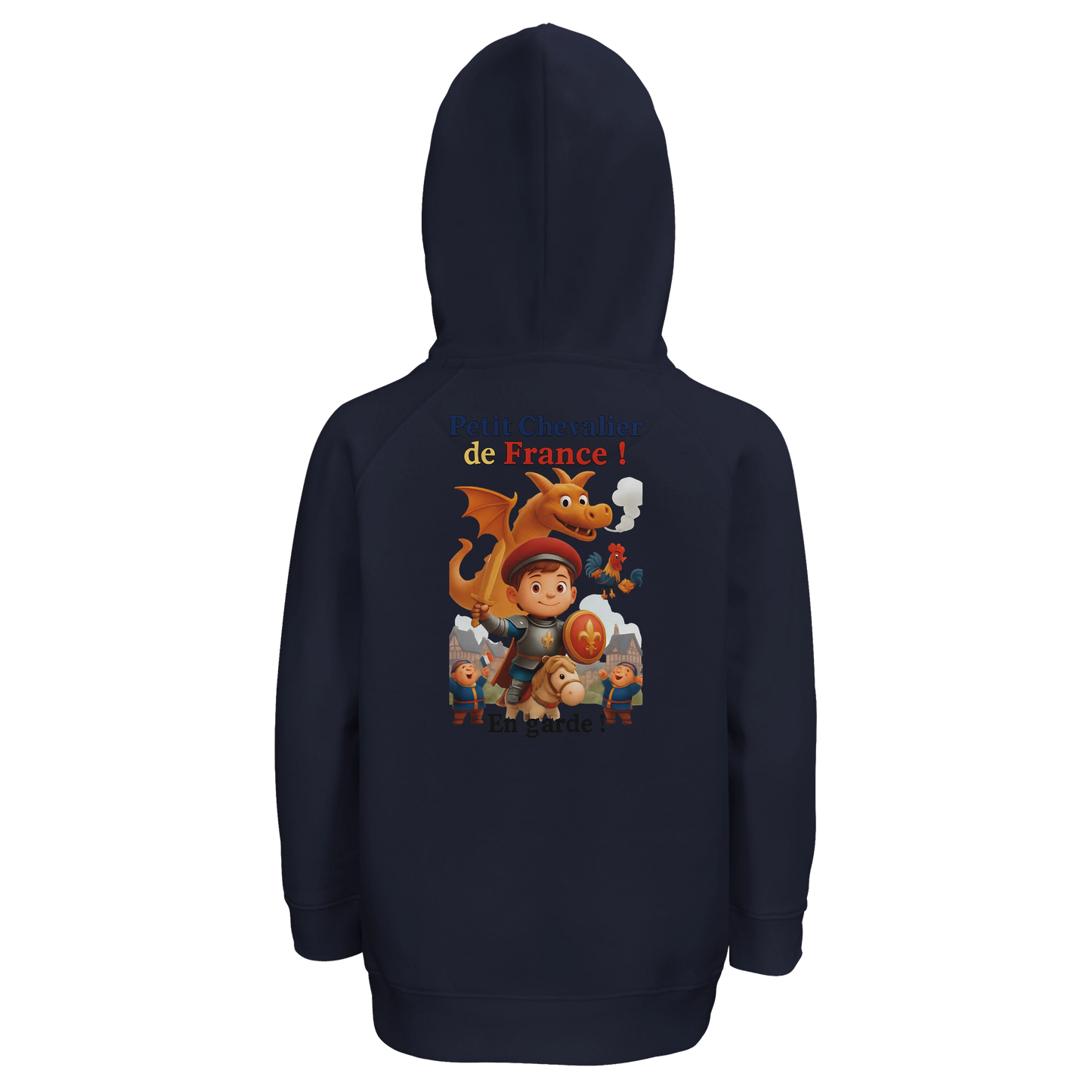 Sweat à capuche garçon Petit Chevalier de France - Coton Bio