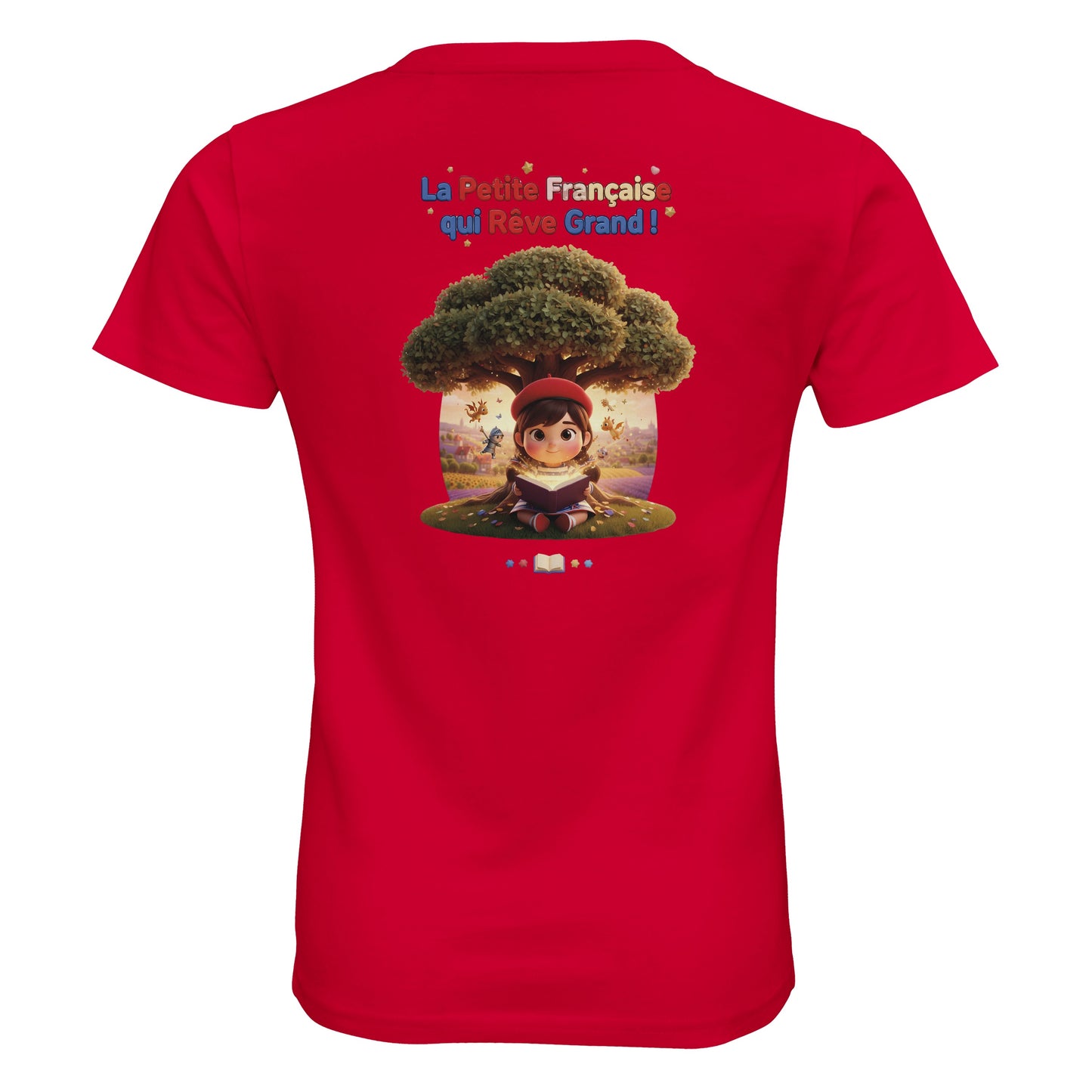 T-Shirt Fille - La Petite Française Qui Rêve Grand - 100% Coton Bio