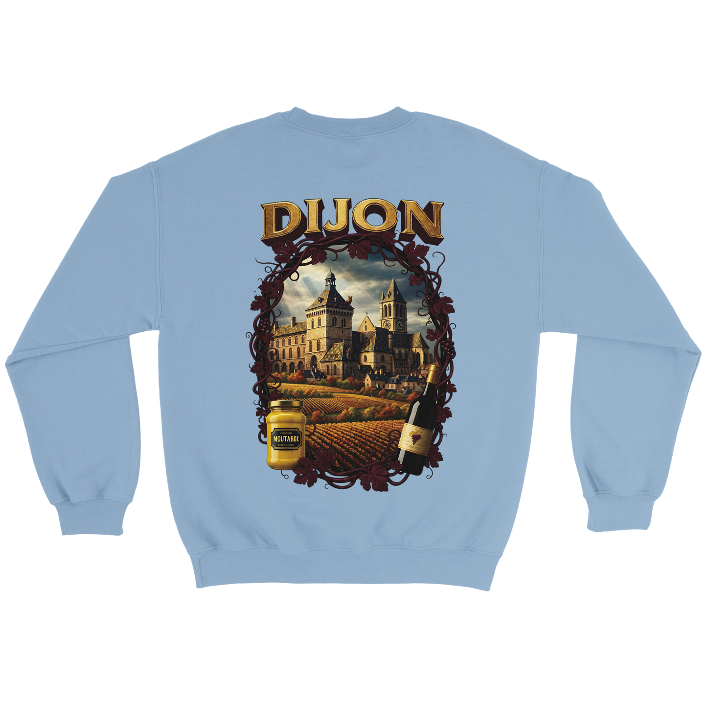 Sweat-shirt Unisexe Dijon – Ville de France – Coupe Classique Confortable