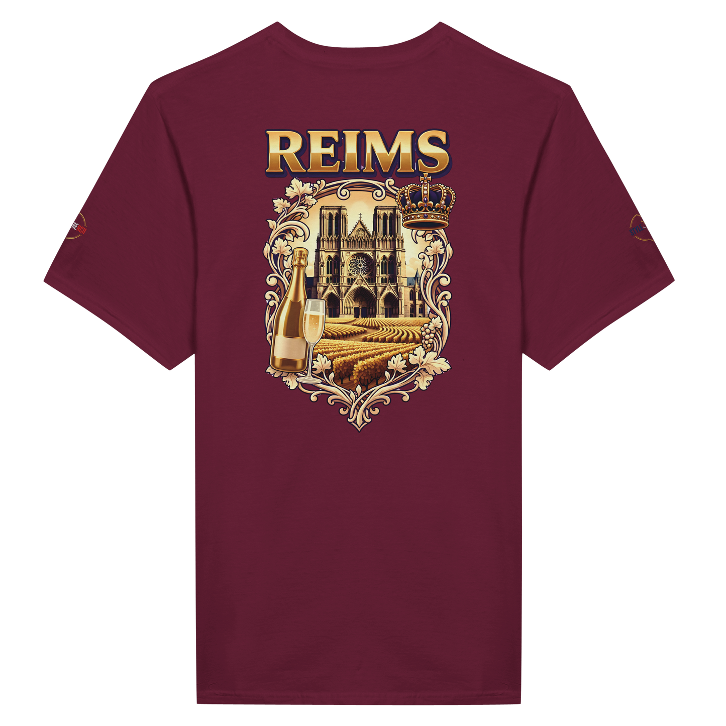 T-shirt Unisexe Reims - Ville de France - Design Premium