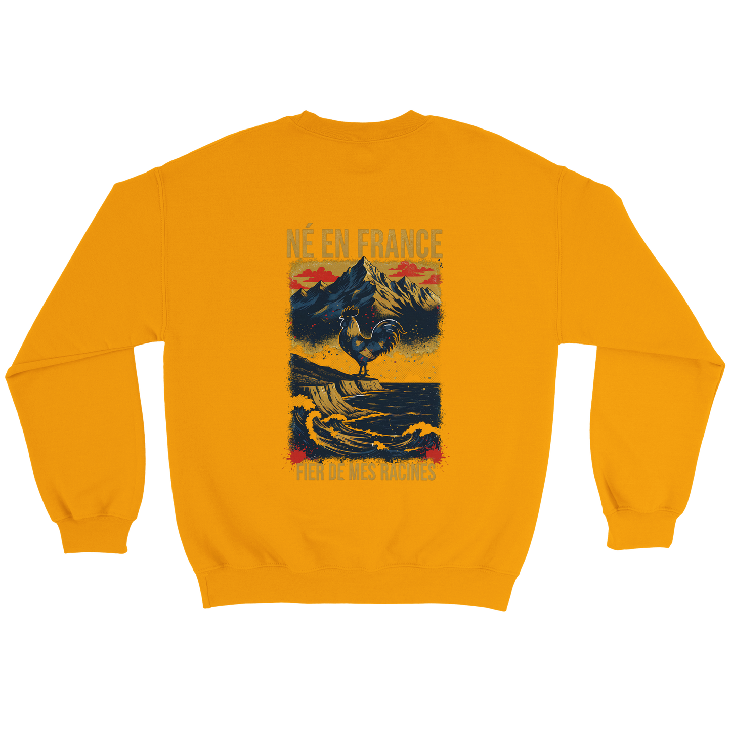 Sweat-shirt Homme « Né en France » – Confort Premium et Design Durable