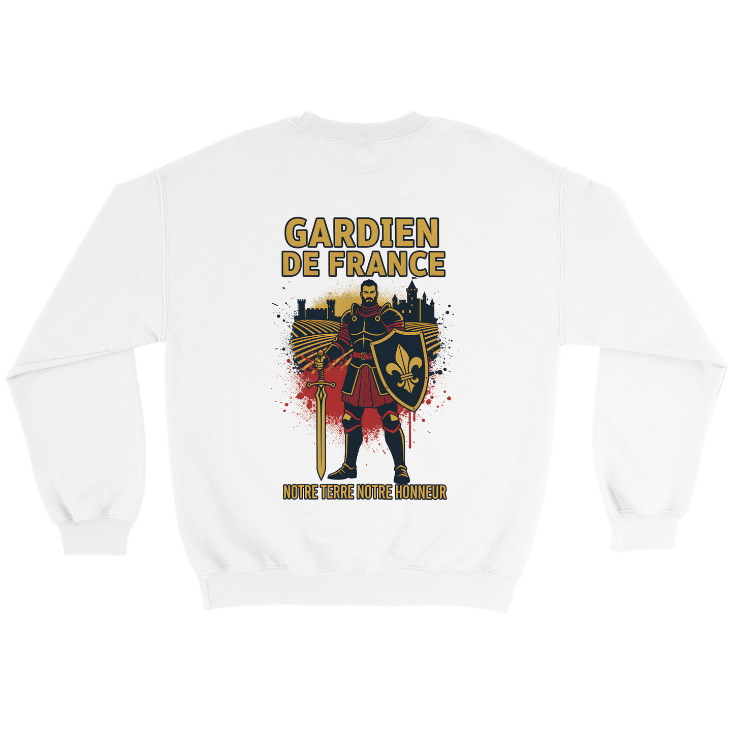 Sweat-shirt Homme Gardien de France - Premium French Heritage Apparel