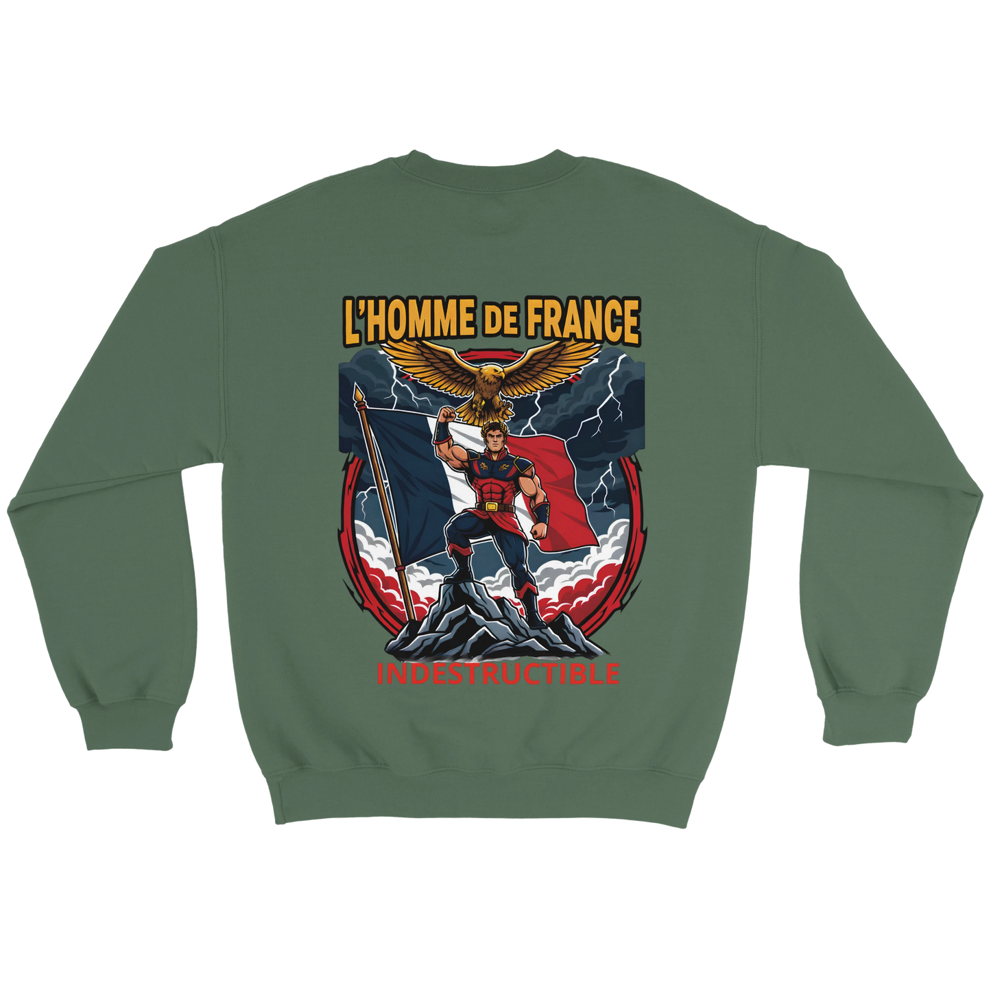 Sweat-shirt Homme France - Premium Cotton Blend Crewneck
