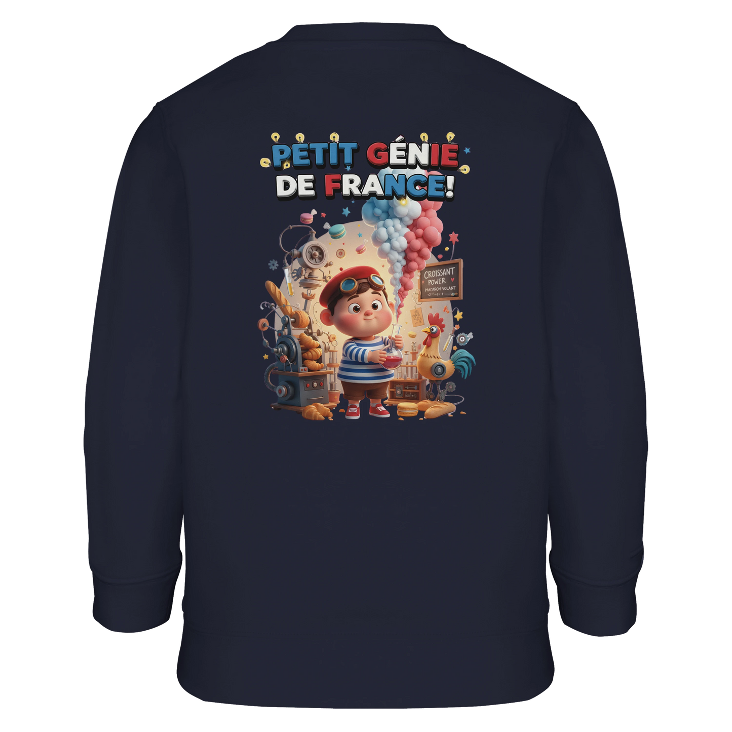 Sweat-shirt Garçon Petit Génie Français - Sweat Doux et Écoresponsable