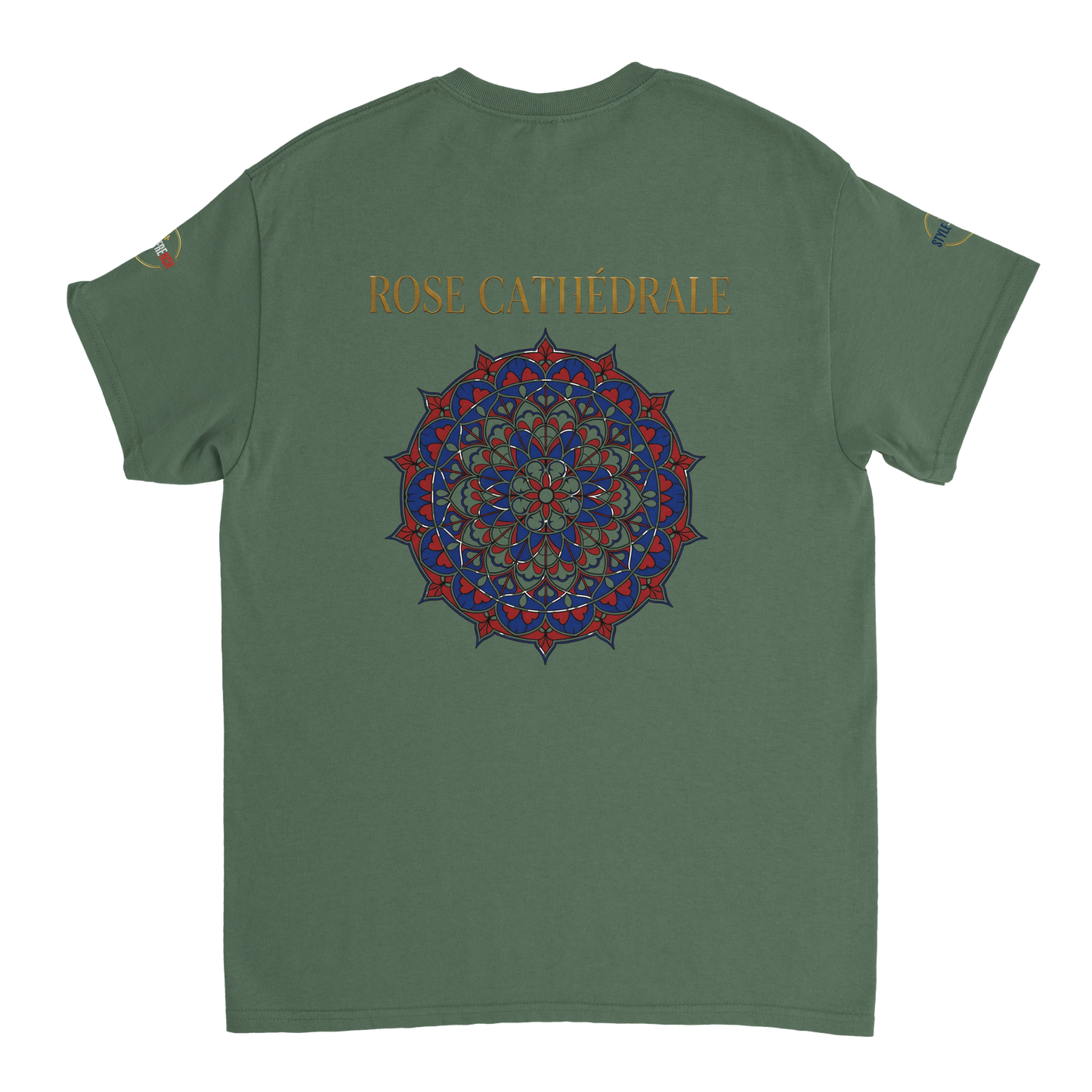 T-shirt Femme Rose Cathédrale – Coton Épais à Coupe Classique