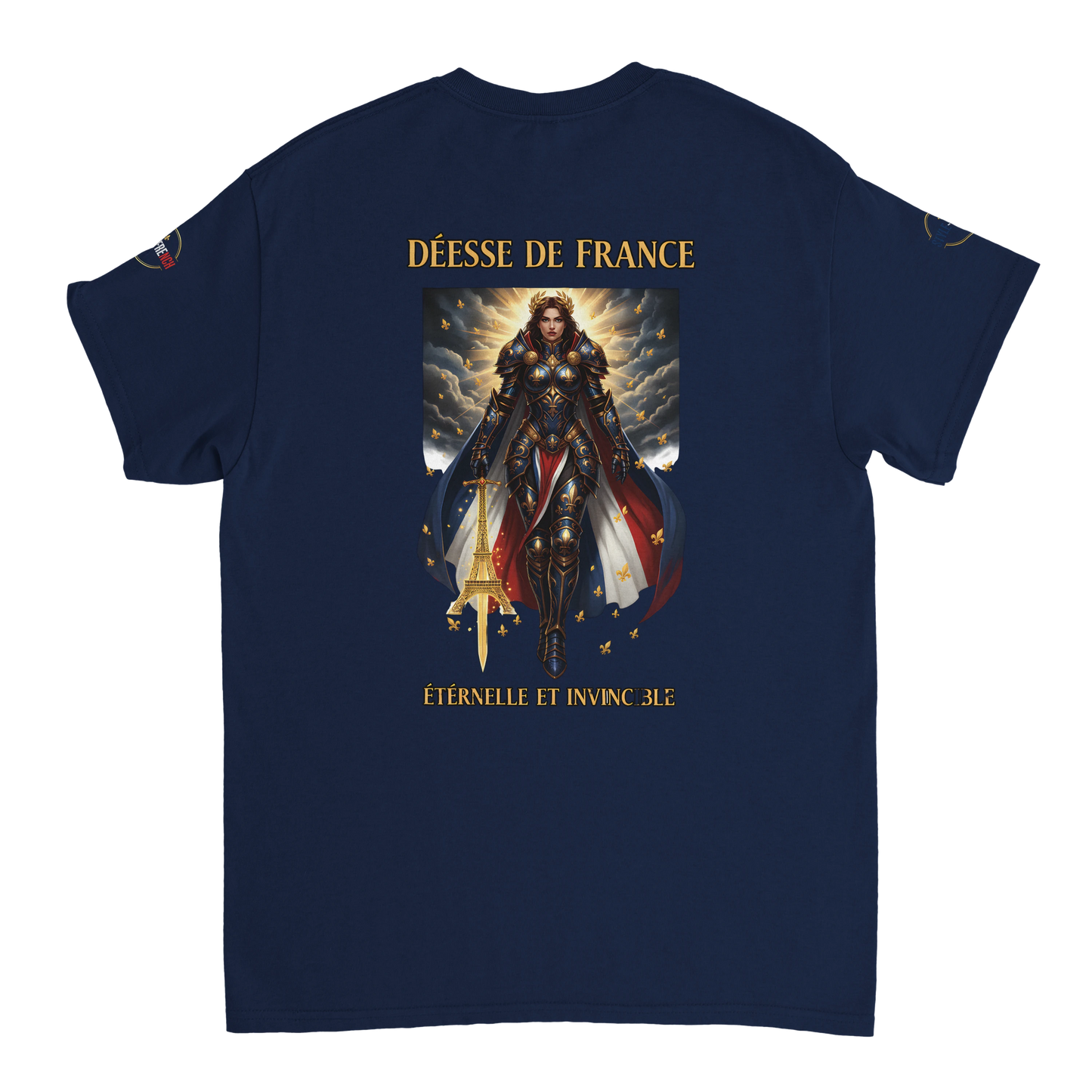 T-shirt Femme Déesse de France - Coton Épais à Coupe Classique