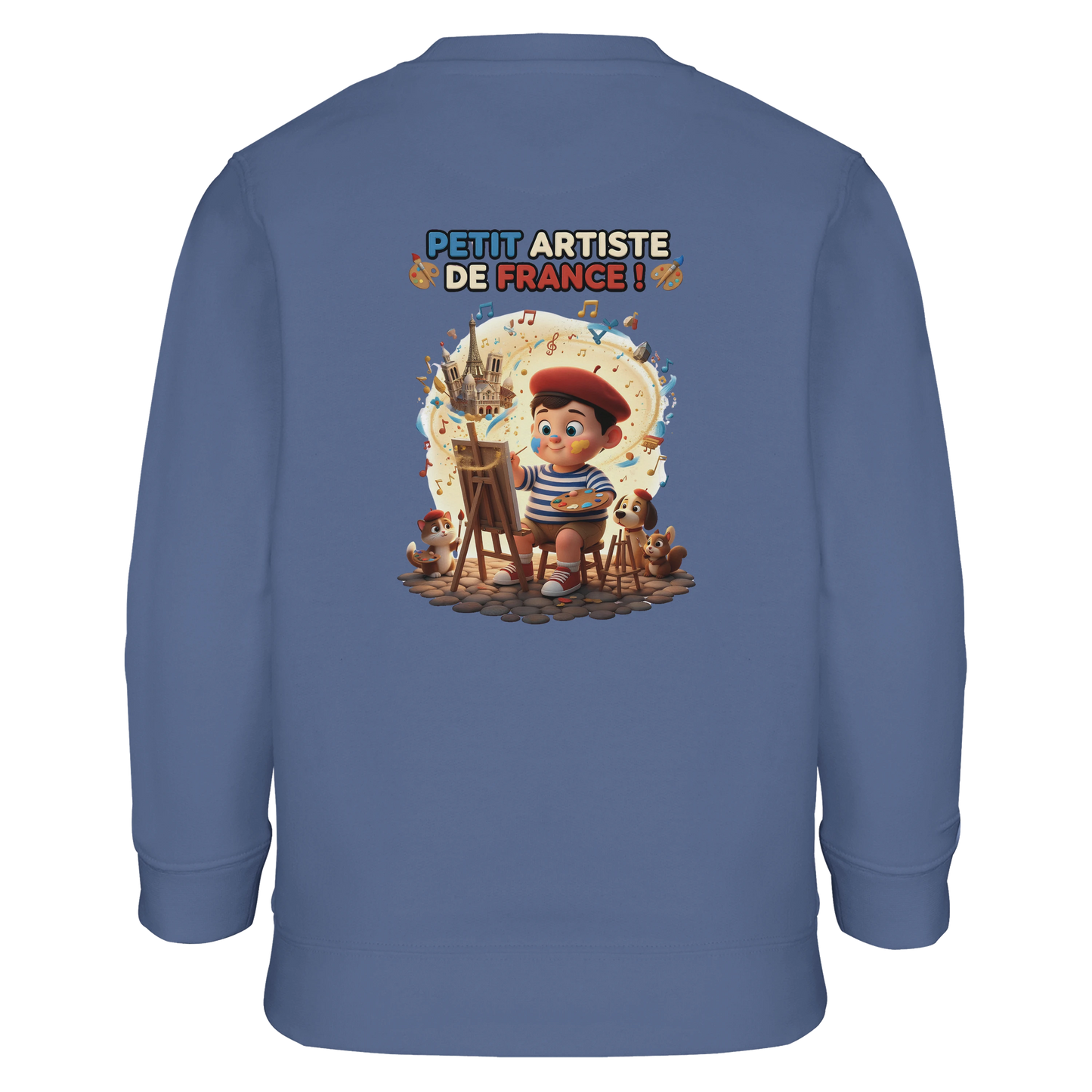 Sweat-shirt Garçon Petit Artiste de France – Coton Bio Confortable