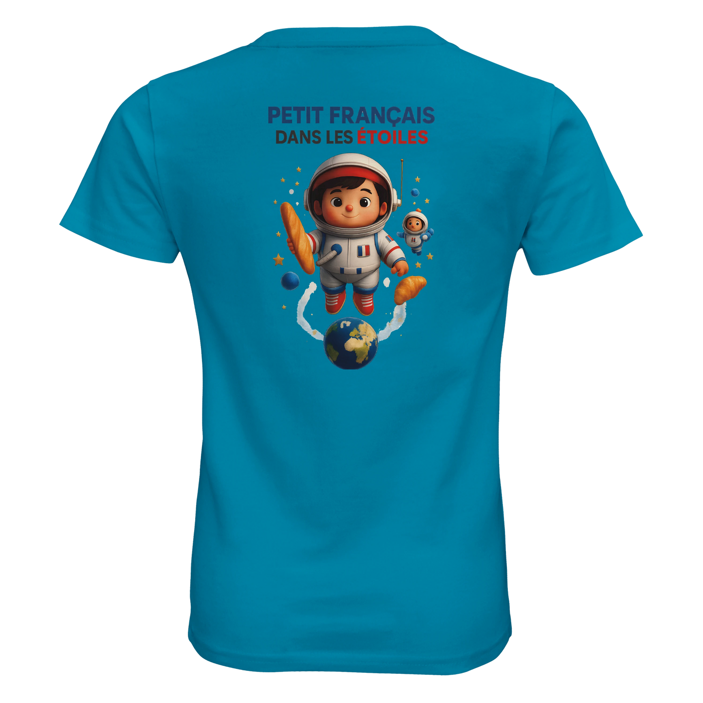 T-shirt garçon Petit Français Dans les Étoiles – 100% Coton Bio