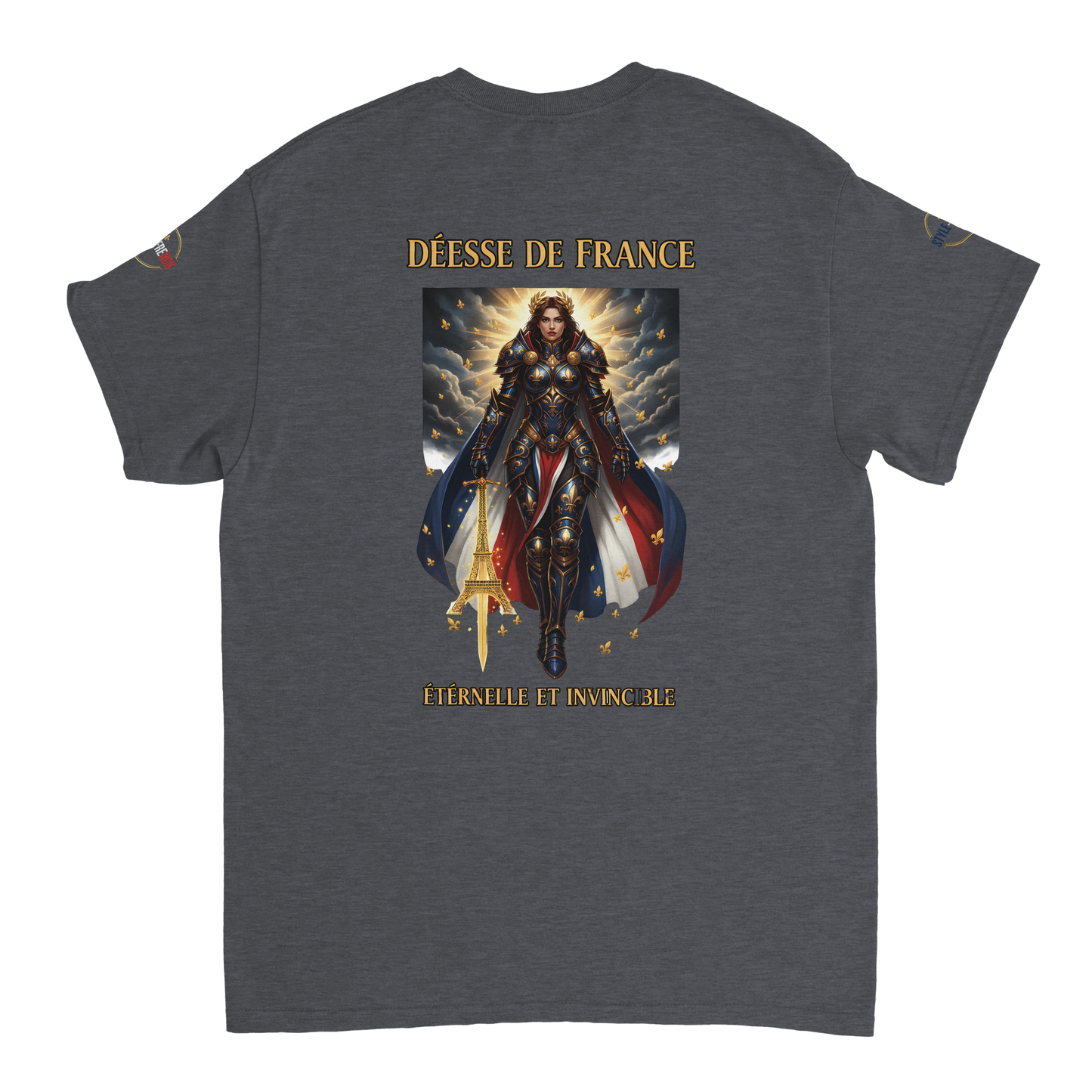 T-shirt Femme Déesse de France - Coton Épais à Coupe Classique