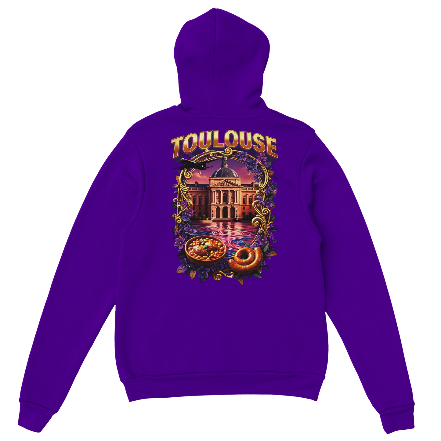 Sweat à Capuche Unisexe Toulouse – Ville de France – Confort Premium