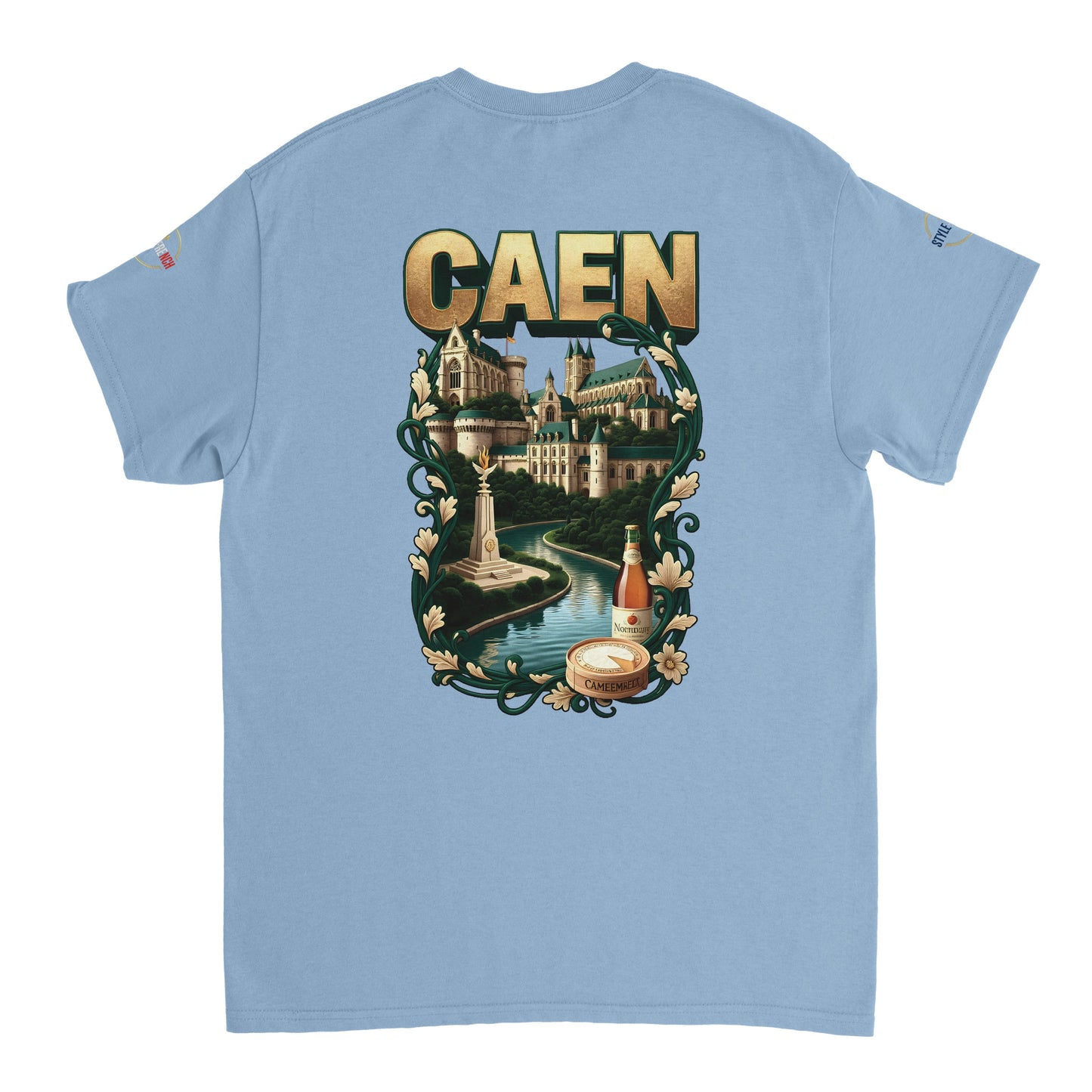 T-shirt Unisexe Caen - Ville de France - Design Classique en Coton
