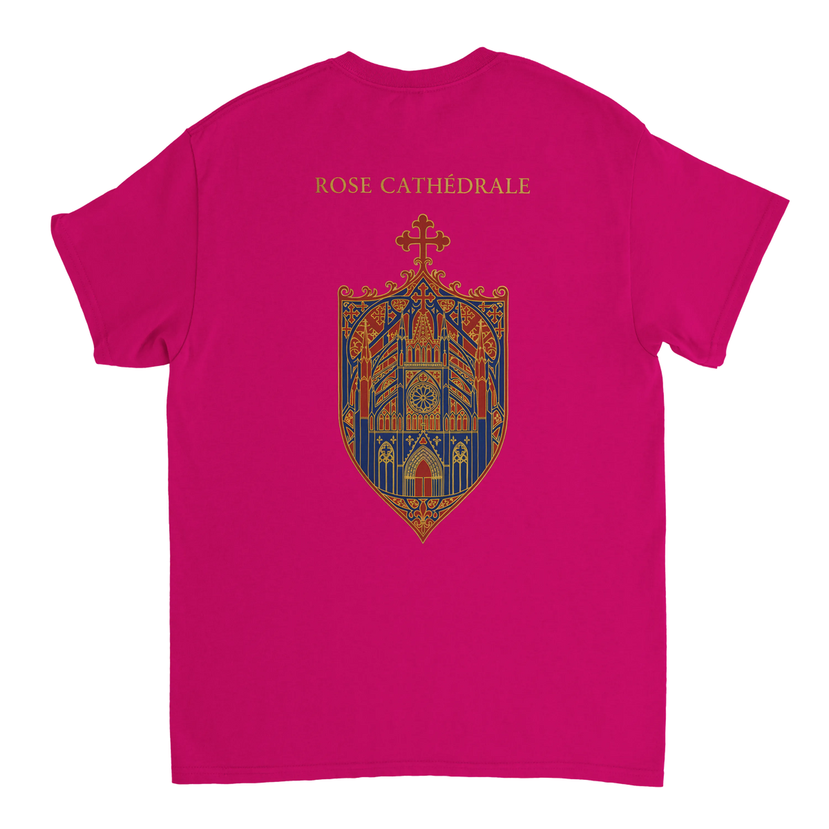 T-Shirt Femme Rose Cathédrale | Gildan 5000 Coton Épais