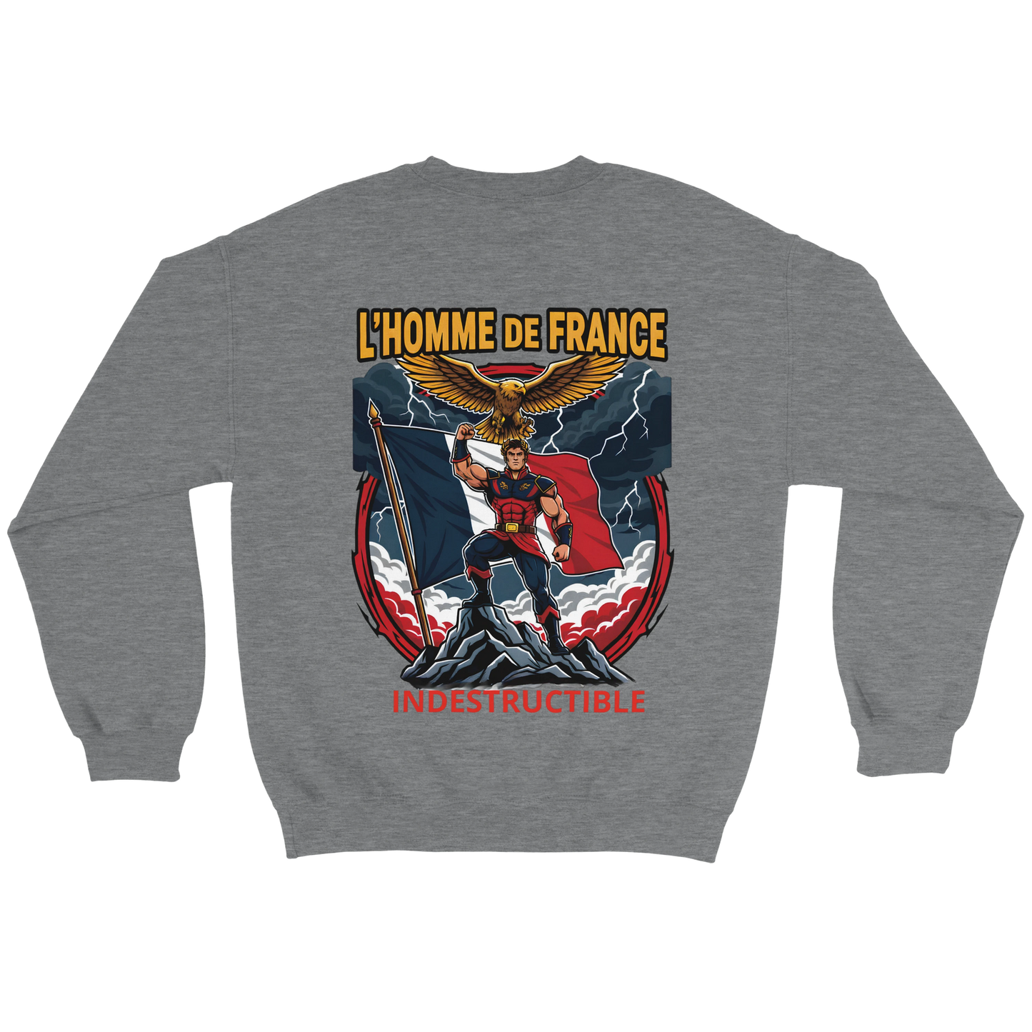 Sweat-shirt Homme France - Premium Cotton Blend Crewneck